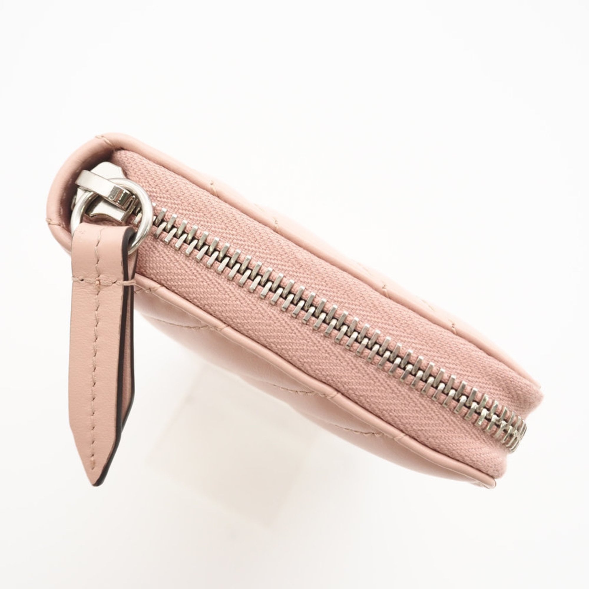 Gucci Pink Leather Long Wallet (Bi-Fold) (Pre-Owned)