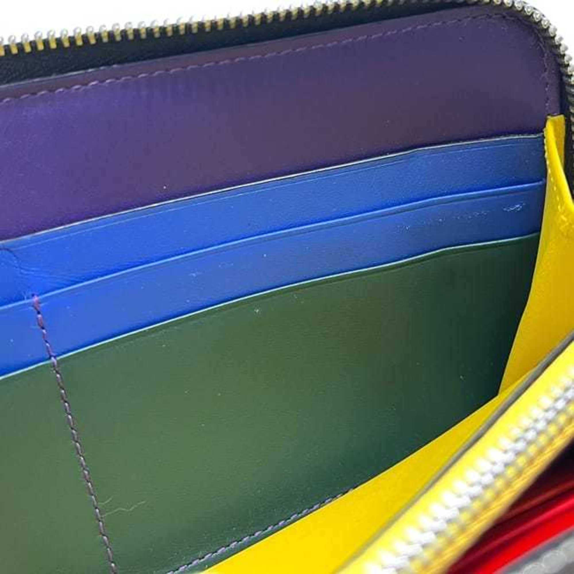 Loewe Black Multi-Color Leather Long Wallet (Bi-Fold) (Pre-Owned)