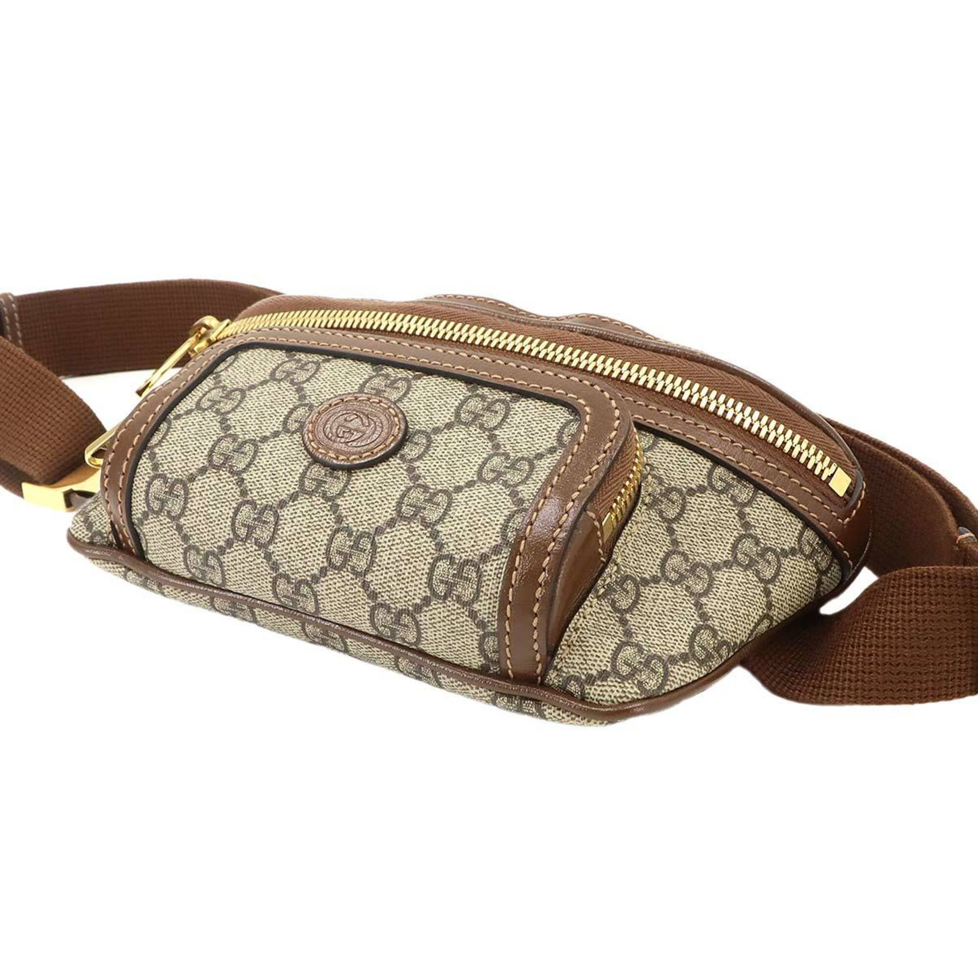 Gucci Gg Supreme Leather Fanny Pack (Pre-Owned)