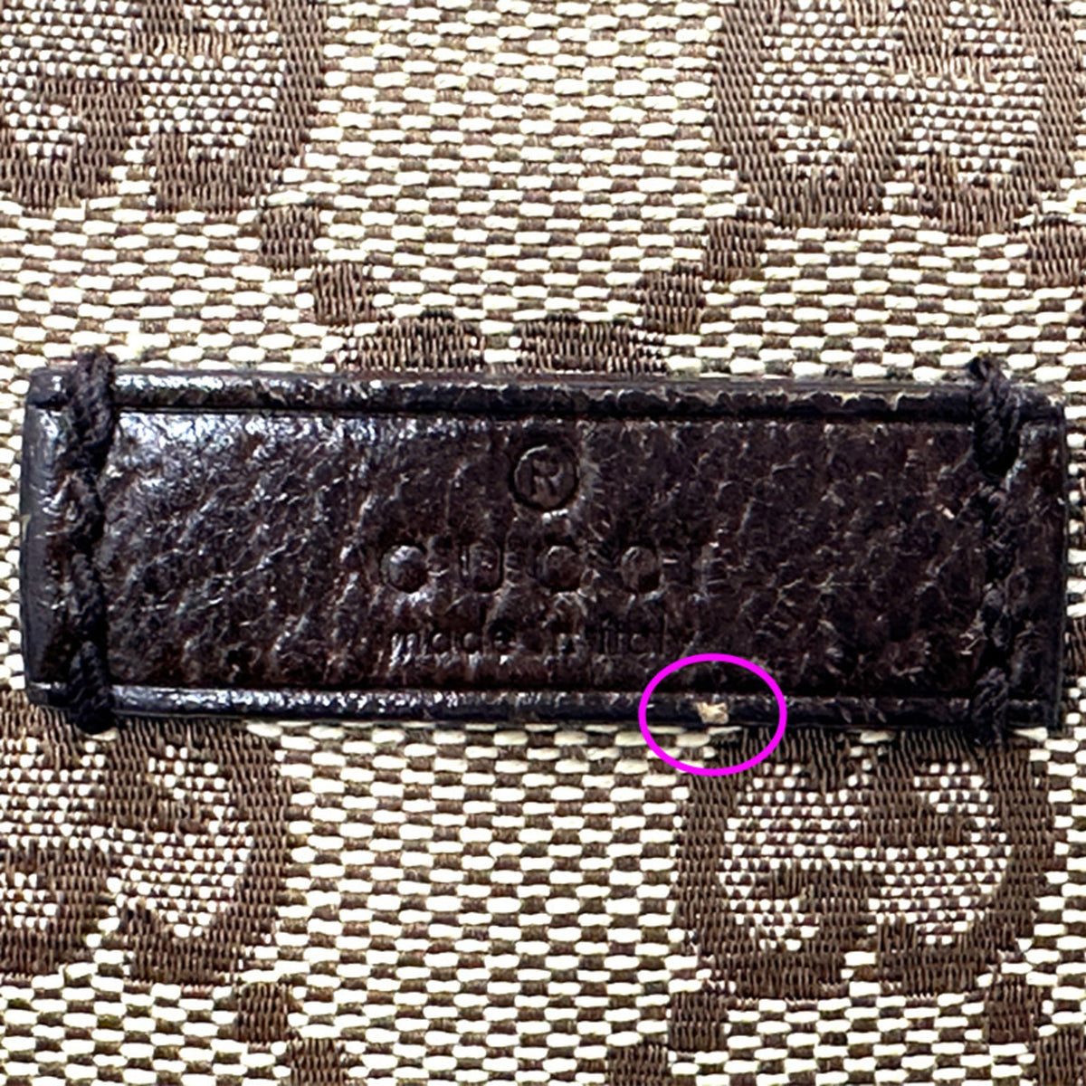 Gucci Brown Gg Canvas Handbag Shoulder Bag (Pre-Owned)