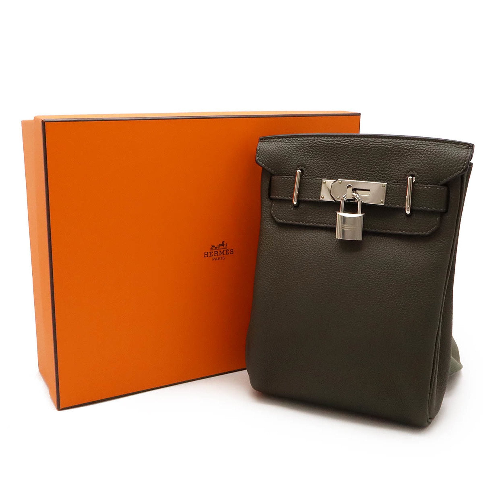 Hermes Kelly Vert Togo Leather Shoulder Bag Sling Bag (Pre-Owned)