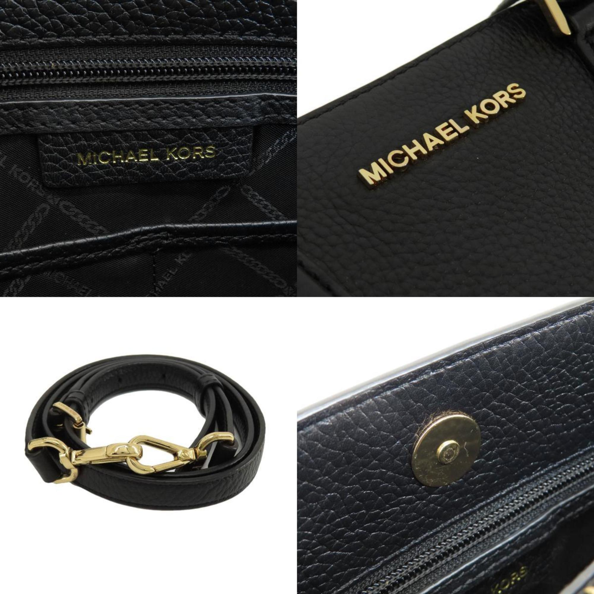 Michael Kors Black Leather Tote Bag (Pre-Owned)