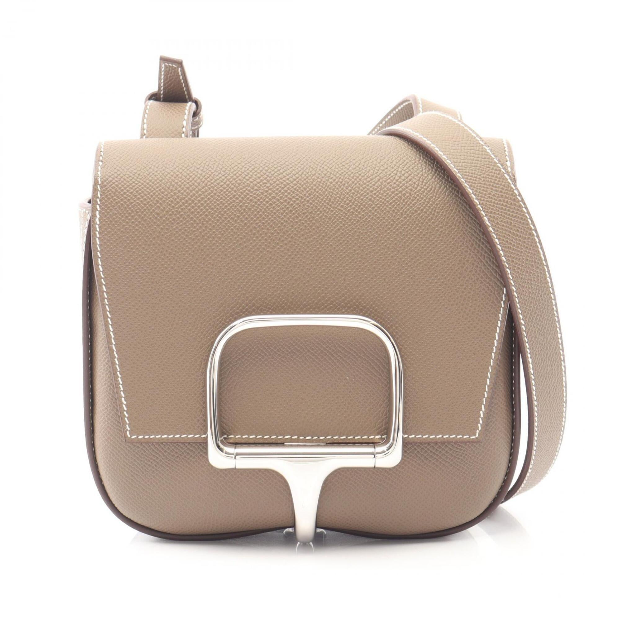 Hermes Etoupe Gray Gray Epsom Leather Shoulder Bag (Pre-Owned)