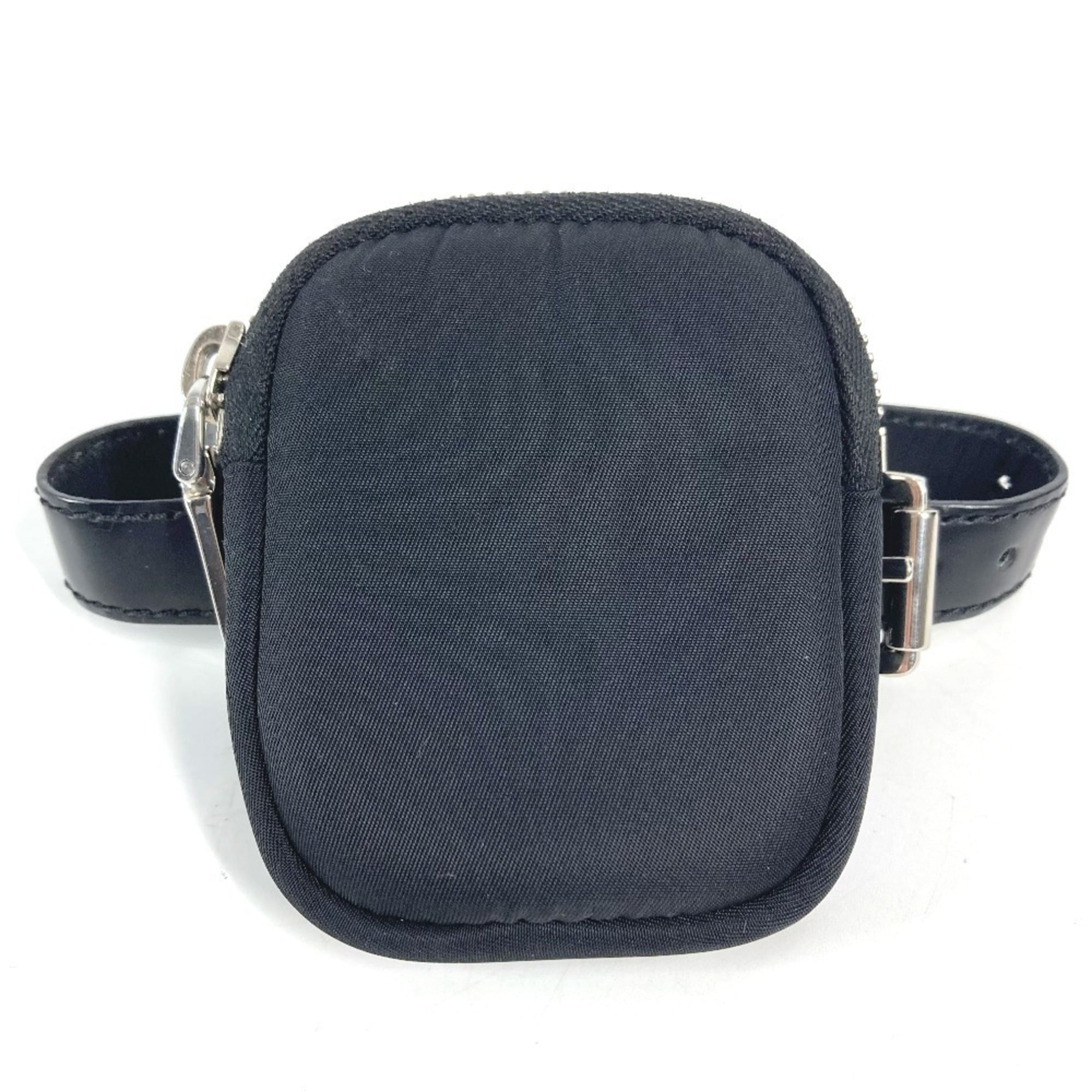 Prada Black Nylon Leather Fanny Pack Pouch (Pre-Owned)