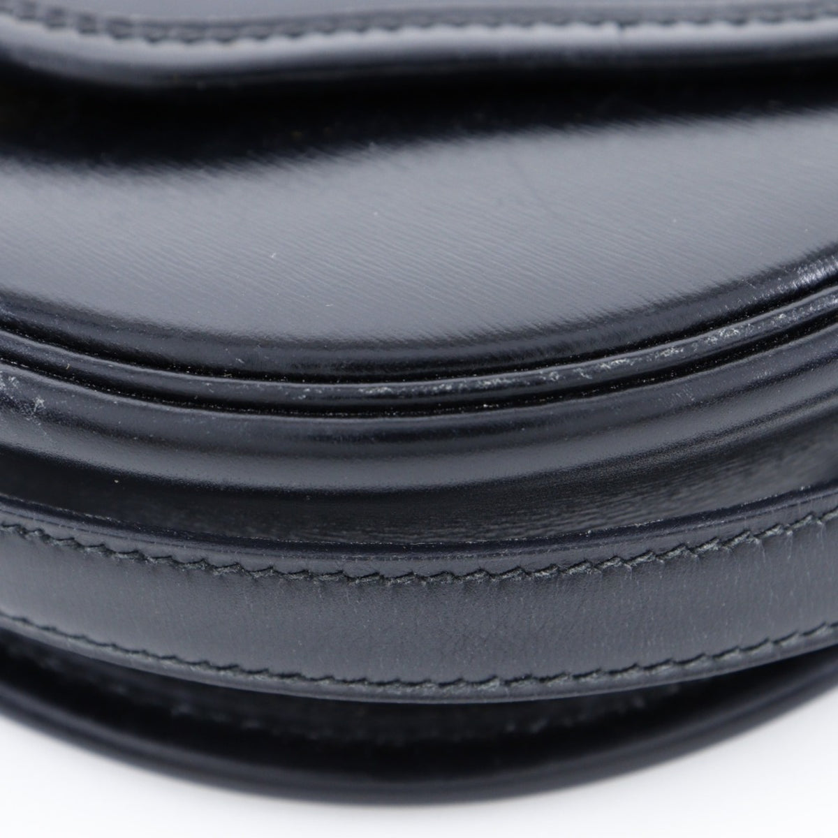 Hermes Black Leather Shoulder Bag (Pre-Owned)