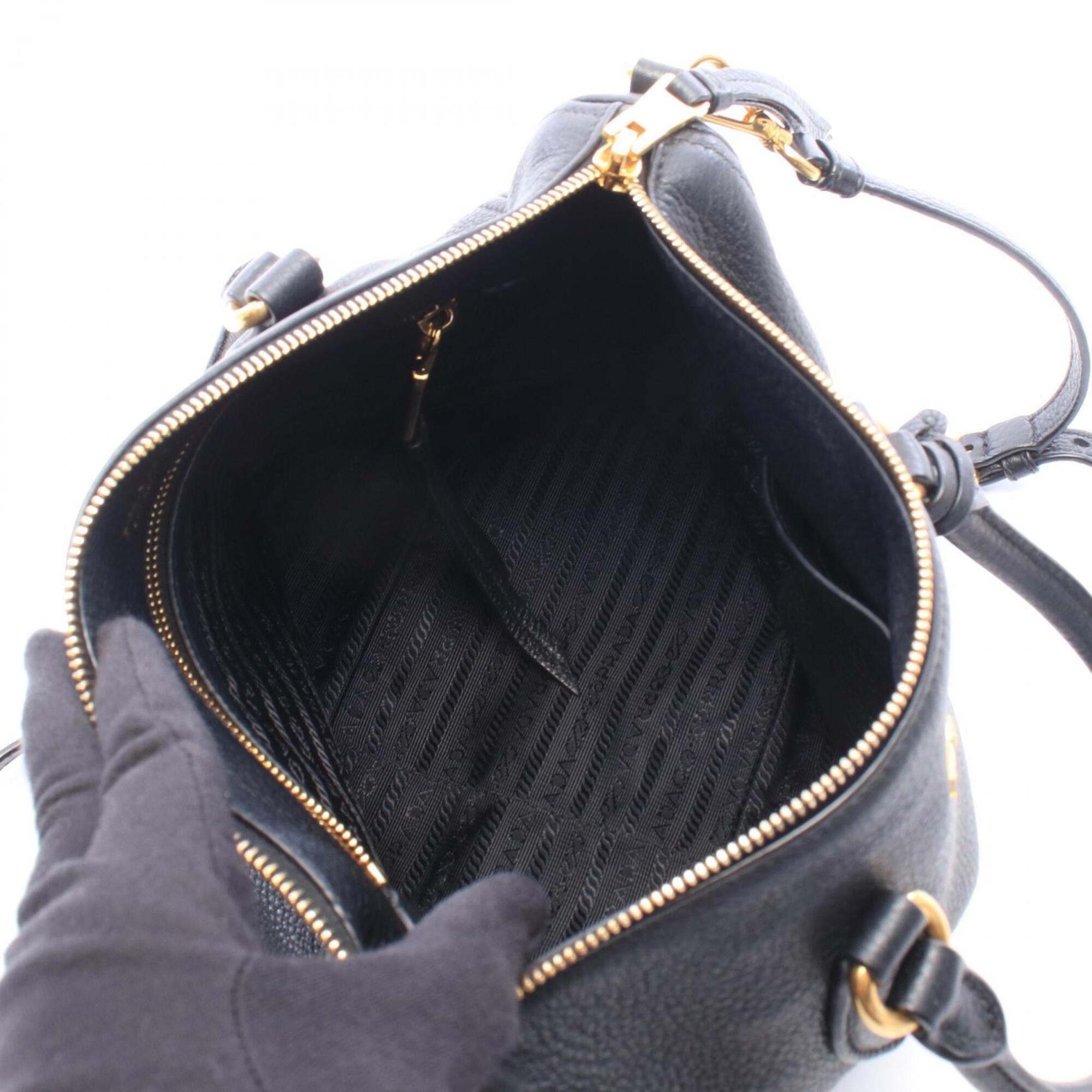 Prada Black Leather Handbag (Pre-Owned)