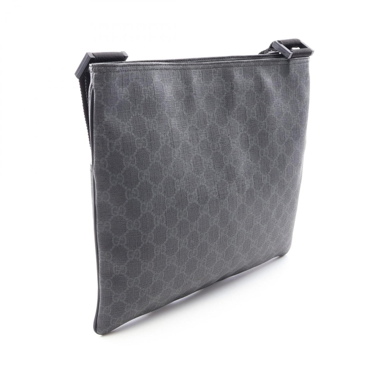 Gucci Black Gray Gg Supreme Handbag Shoulder Bag (Pre-Owned)