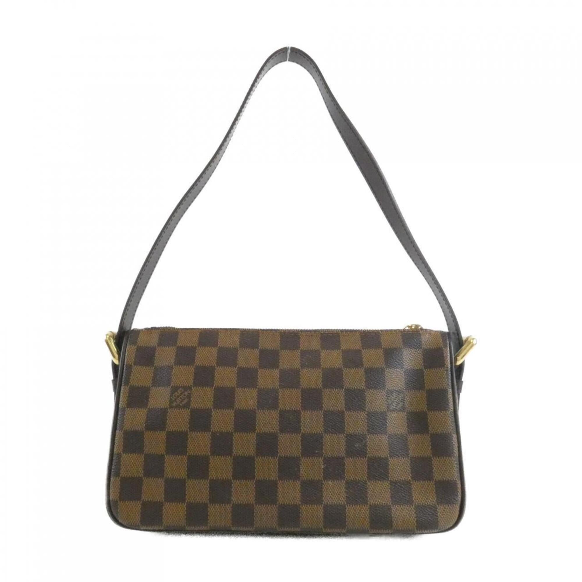 Louis Vuitton Damier Damier Canvas Ebene Damier Canvas Shoulder Bag (Pre-Owned)