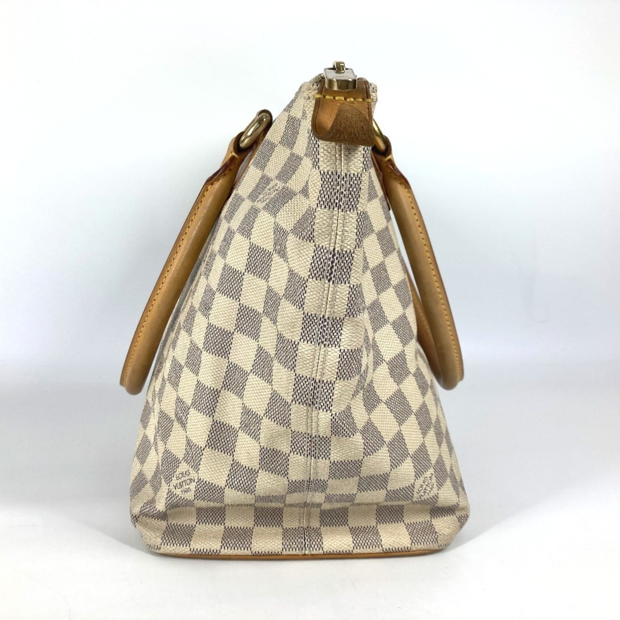 Louis Vuitton White Damier Azur Shoulder Bag Tote Bag (Pre-Owned)