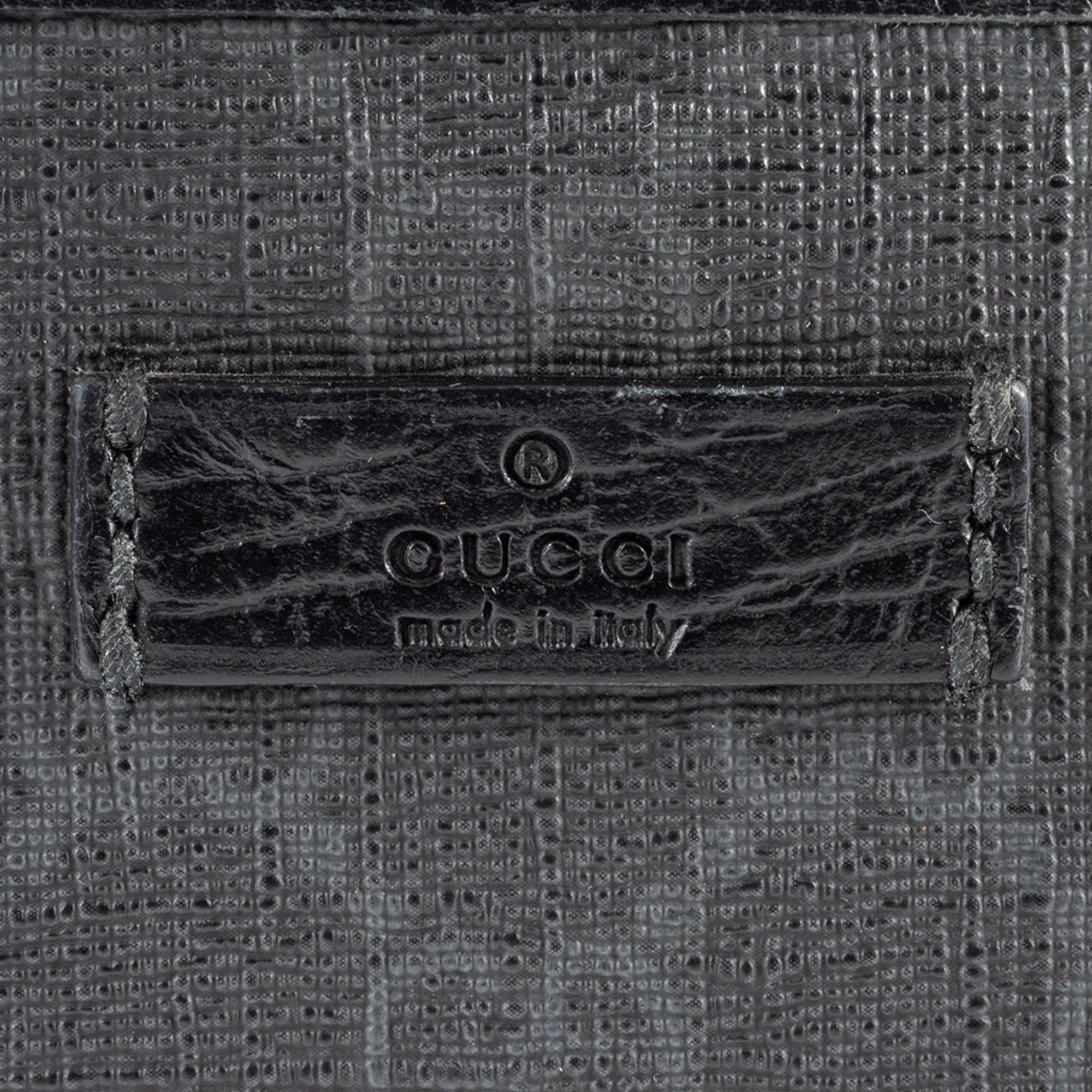 Gucci Gray Gg Supreme Leather Shoulder Bag (Pre-Owned)
