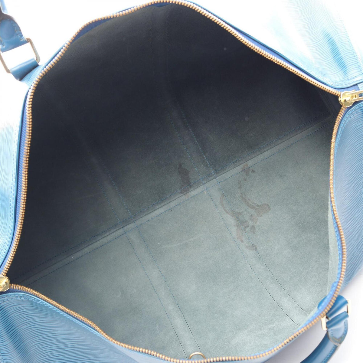 Louis Vuitton Blue Toledo Blue Epi Leather Boston Bag Handbag (Pre-Owned)
