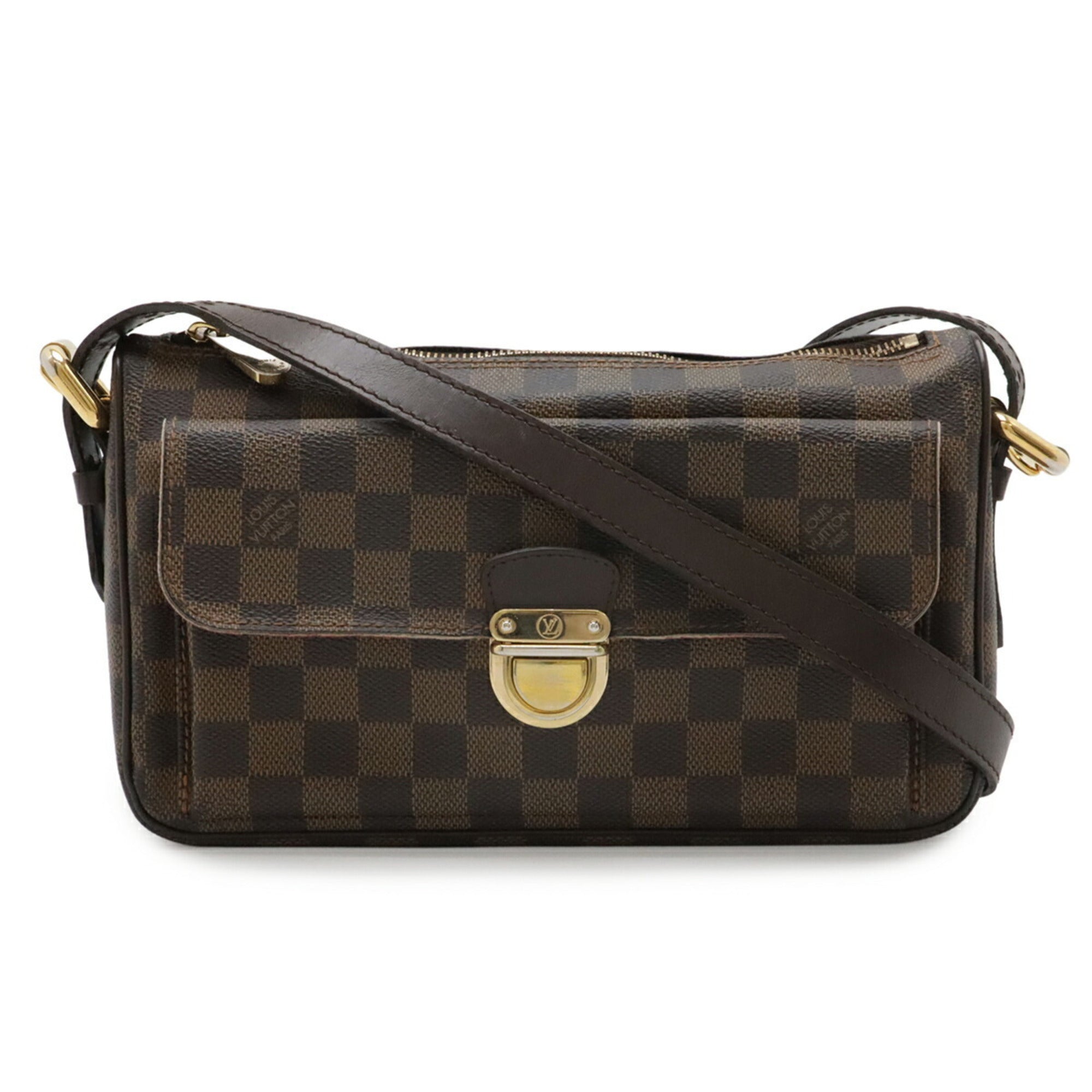 Louis Vuitton Brown Pvc Coated Canvas Shoulder Bag (Pre-Owned)
