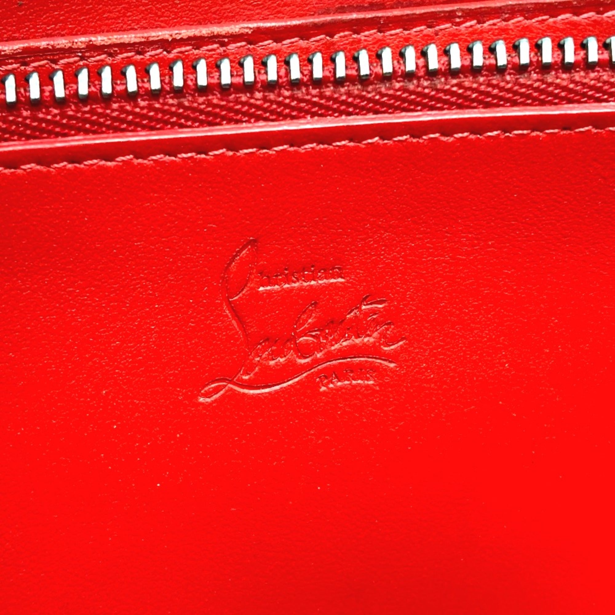 Christian Louboutin Black Leather Long Wallet (Bi-Fold) (Pre-Owned)