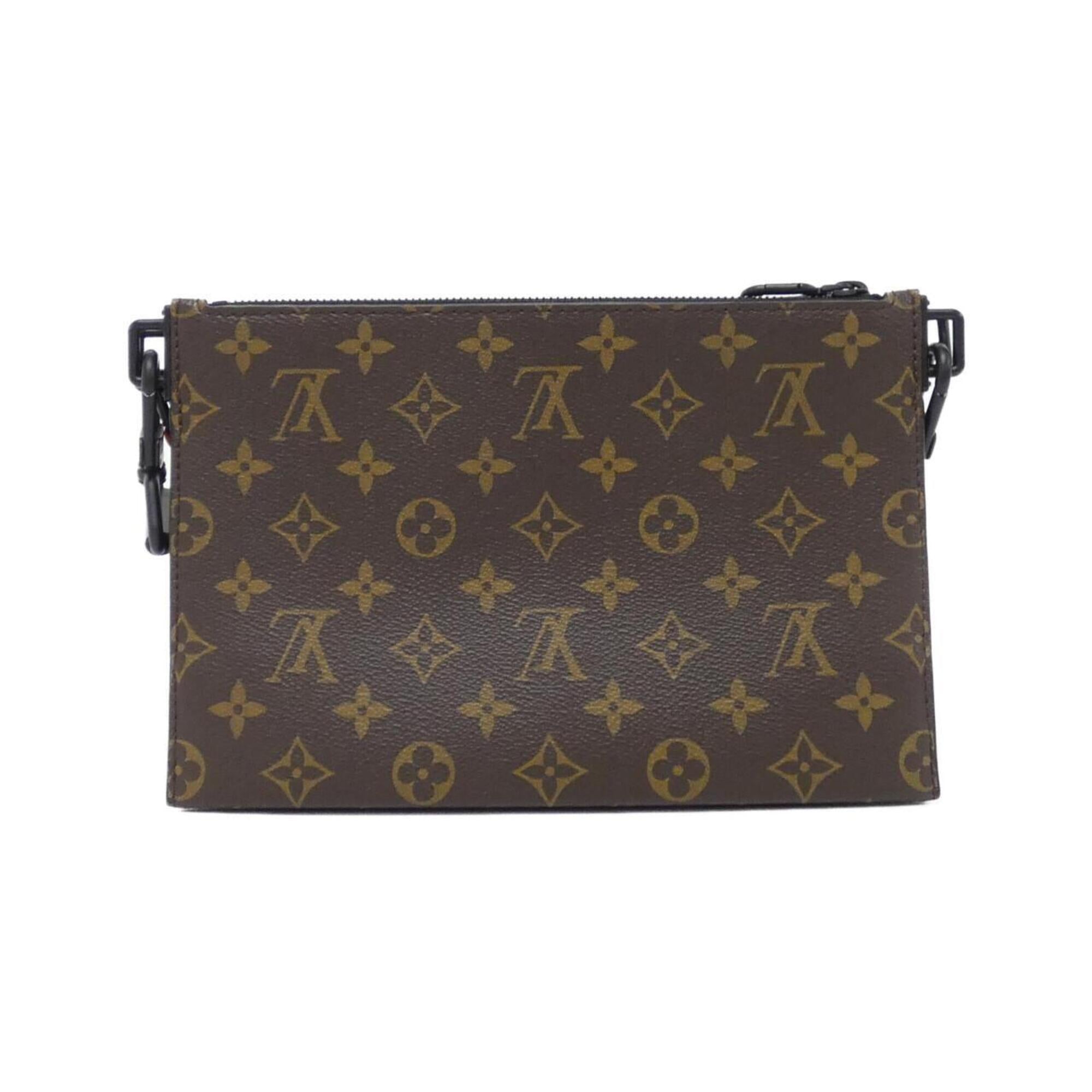 Louis Vuitton Taurillon Black Leather Handbag Pouch Shoulder Bag (Pre-Owned)