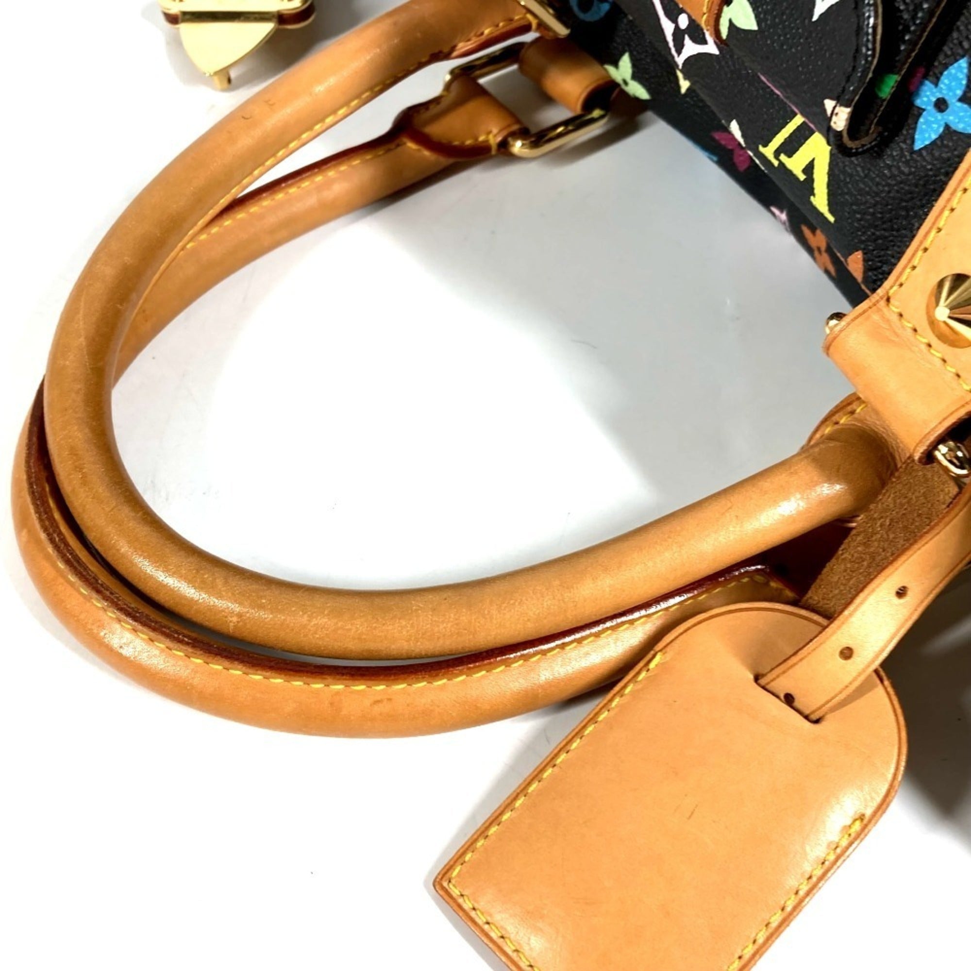 Louis Vuitton Black Monogram Monogram Multicolore Canvas Boston Bag Handbag (Pre-Owned)