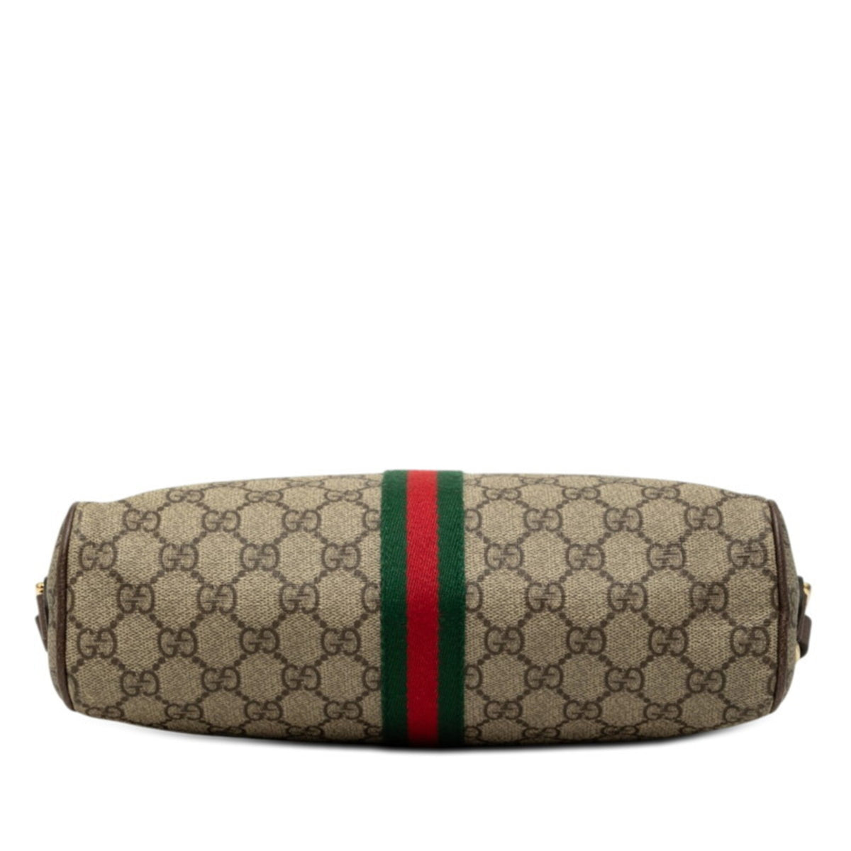 Gucci Sherry Line Beige Pvc Leather Shoulder Bag (Pre-Owned)