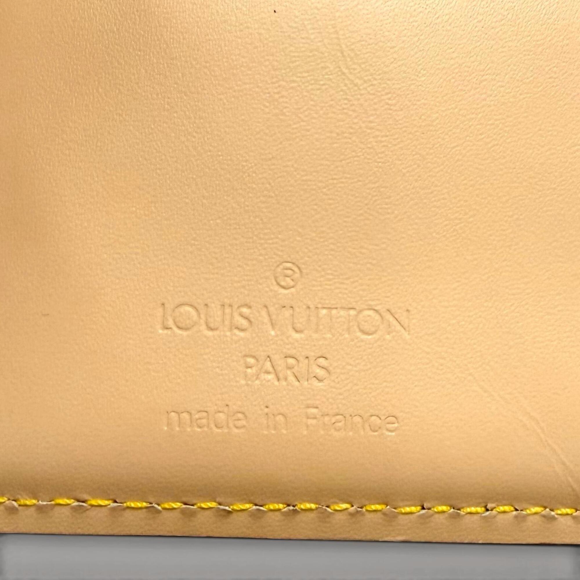 Louis Vuitton Noir Leather Wallet (Bi-Fold) (Pre-Owned)