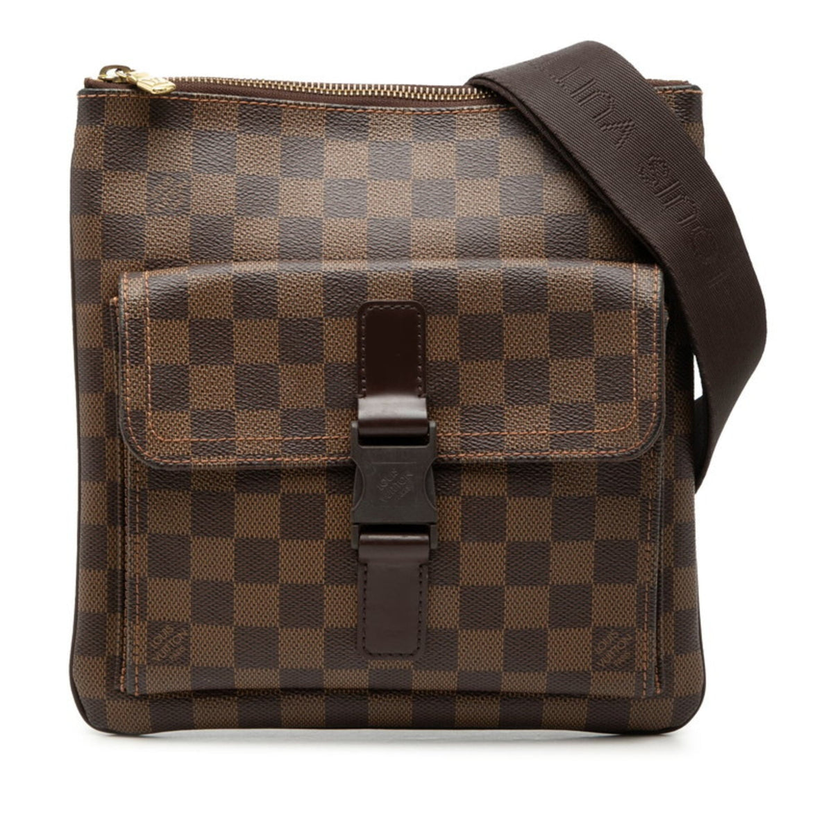 Louis Vuitton Brown Pvc Leather Shoulder Bag (Pre-Owned)