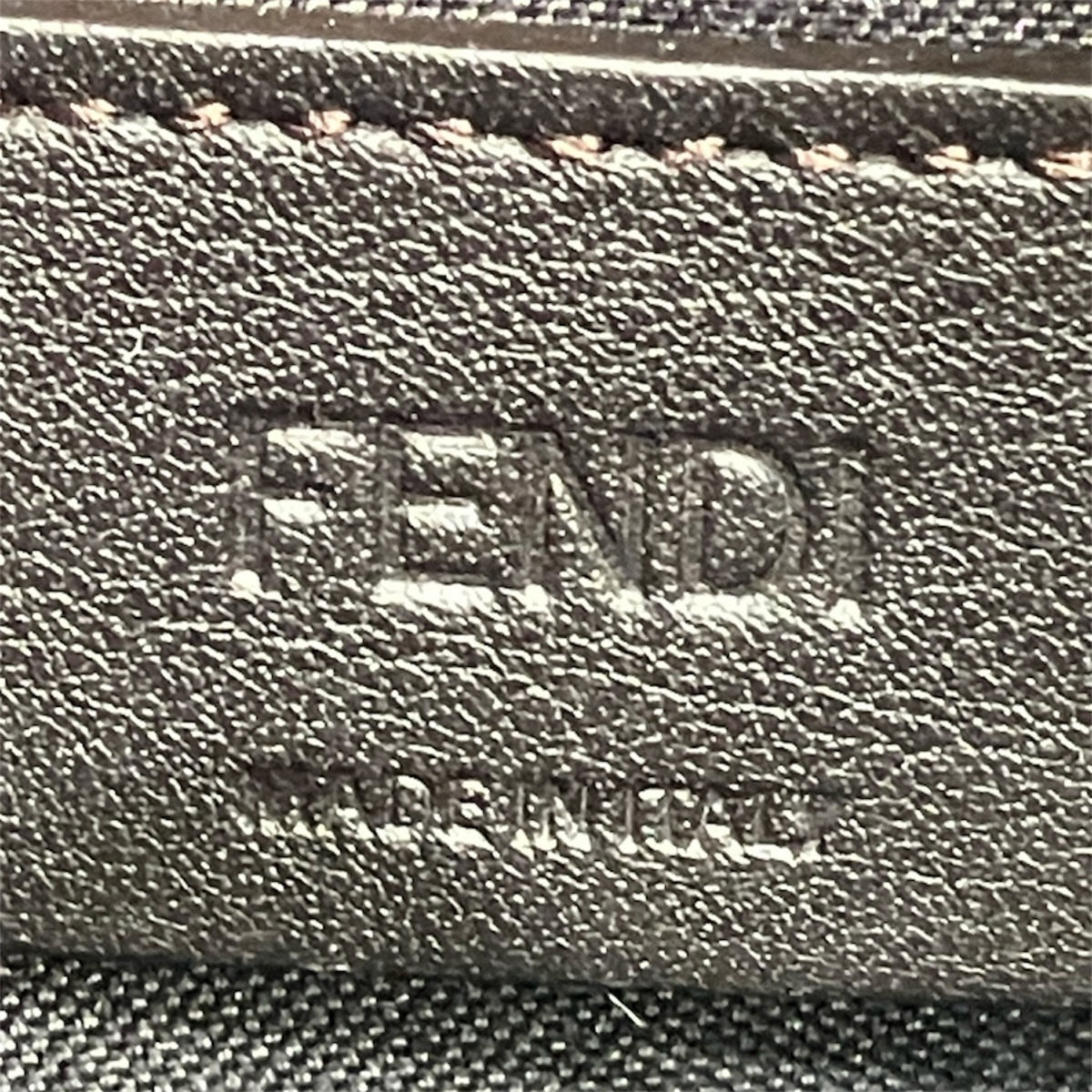 Fendi Zucca Leather Coin Purse/Coin Case (Pre-Owned)