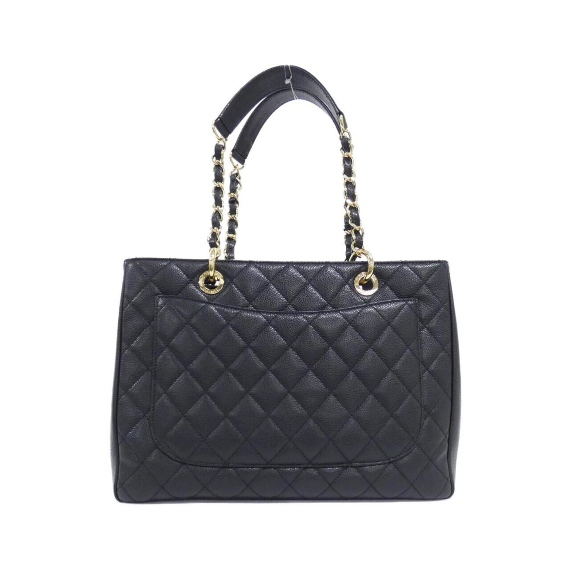 Chanel Black Grained Calfskin Shoulder Bag (Pre-Owned)