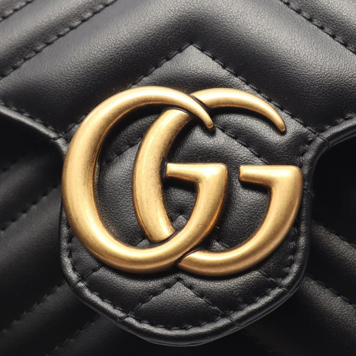 Gucci Black Leather Handbag Shoulder Bag (Pre-Owned)