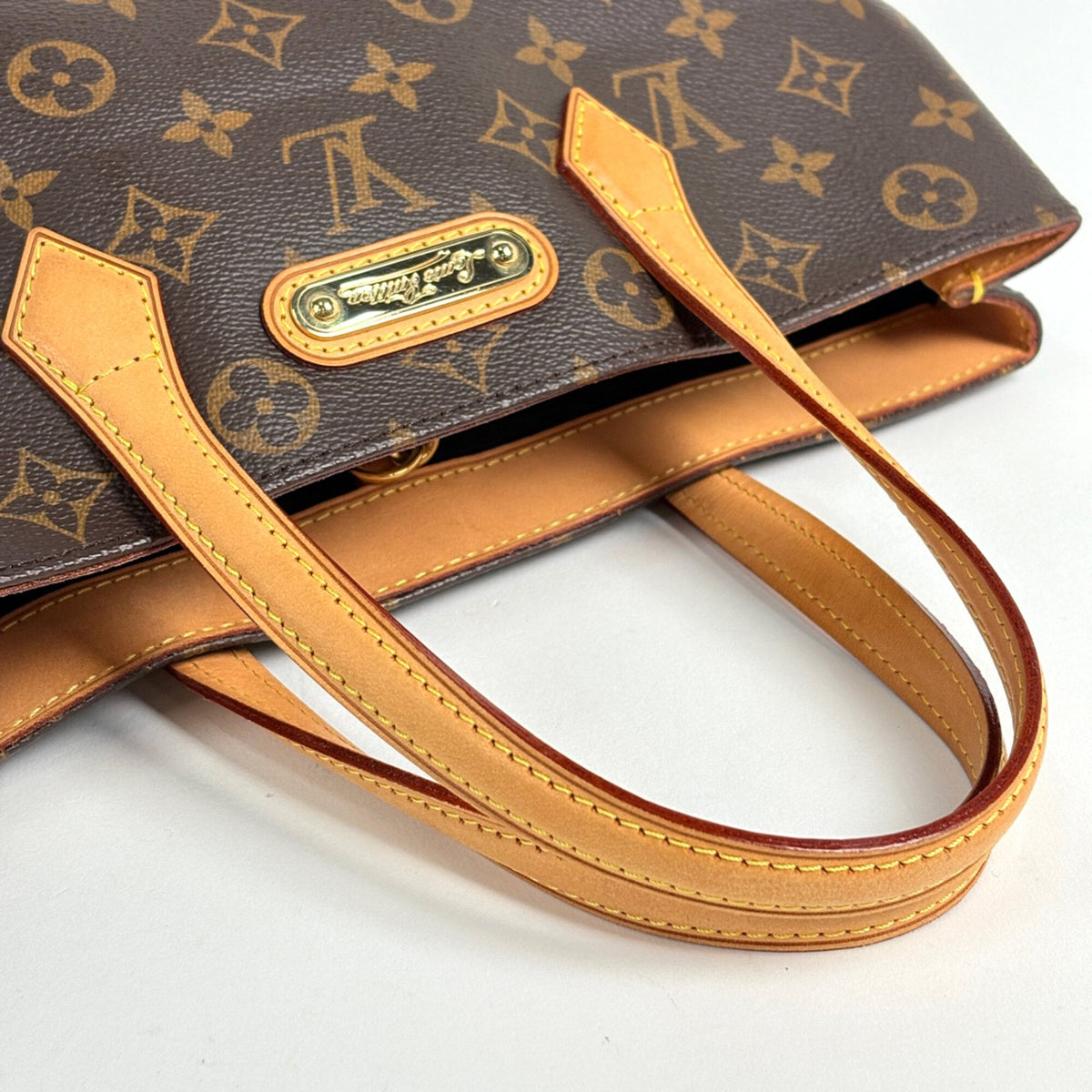 Louis Vuitton Brown Monogram Handbag Tote Bag (Pre-Owned)