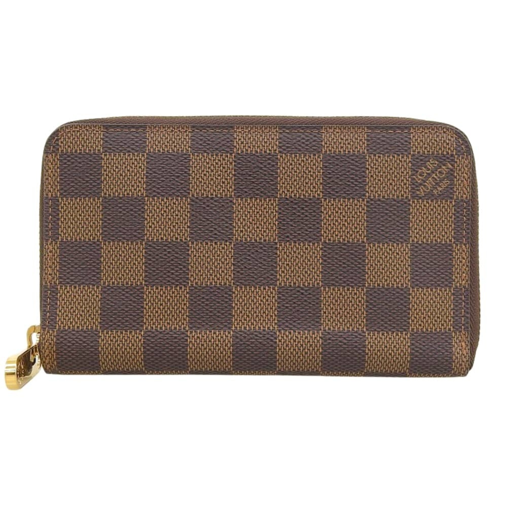 Louis Vuitton Damier Canvas Ebene Pvc Middle Wallet (Bi-Fold) (Pre-Owned)
