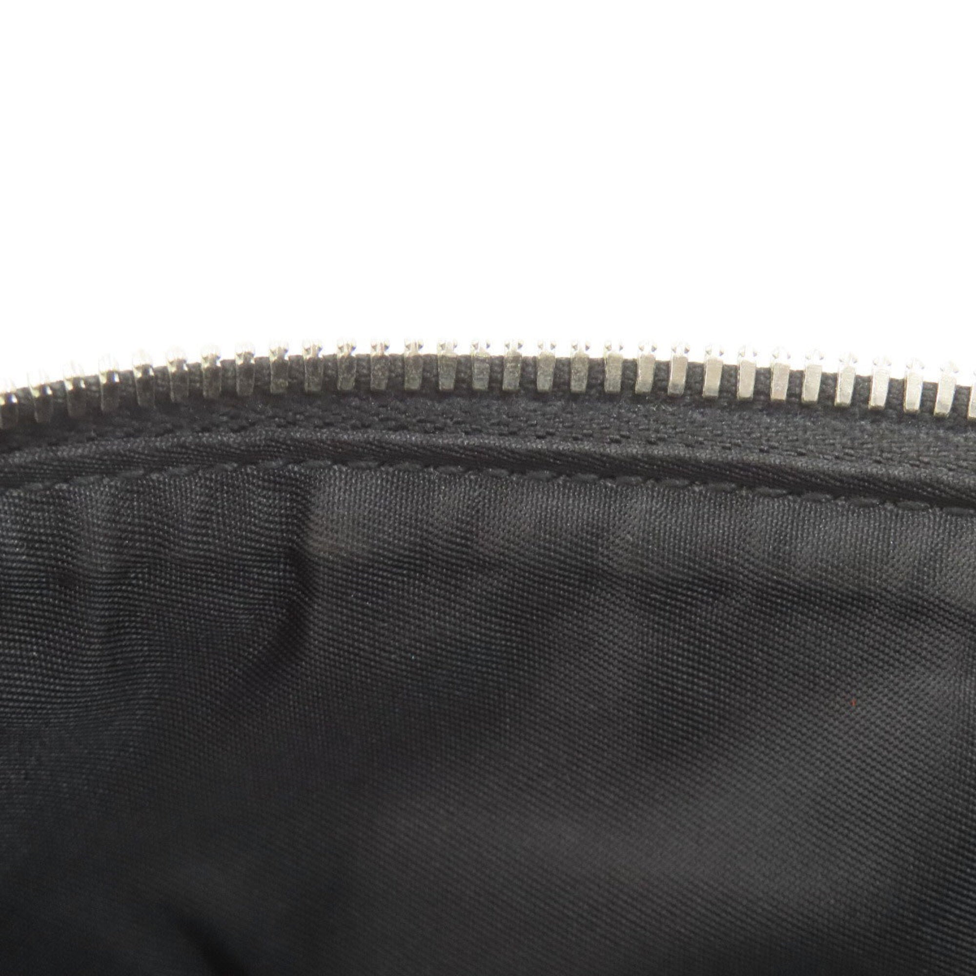 Gucci Sherry Line Black Canvas Leather Shoulder Bag (Pre-Owned)