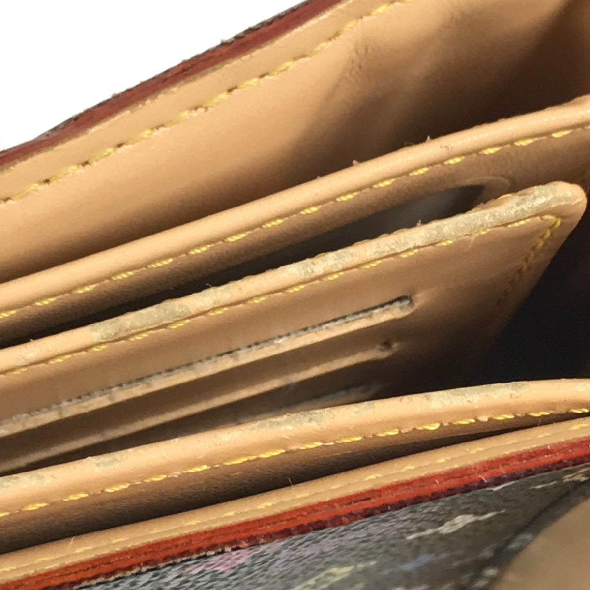 Louis Vuitton Black Monogram Multicolore Bill Wallet (Tri-Fold) (Pre-Owned)