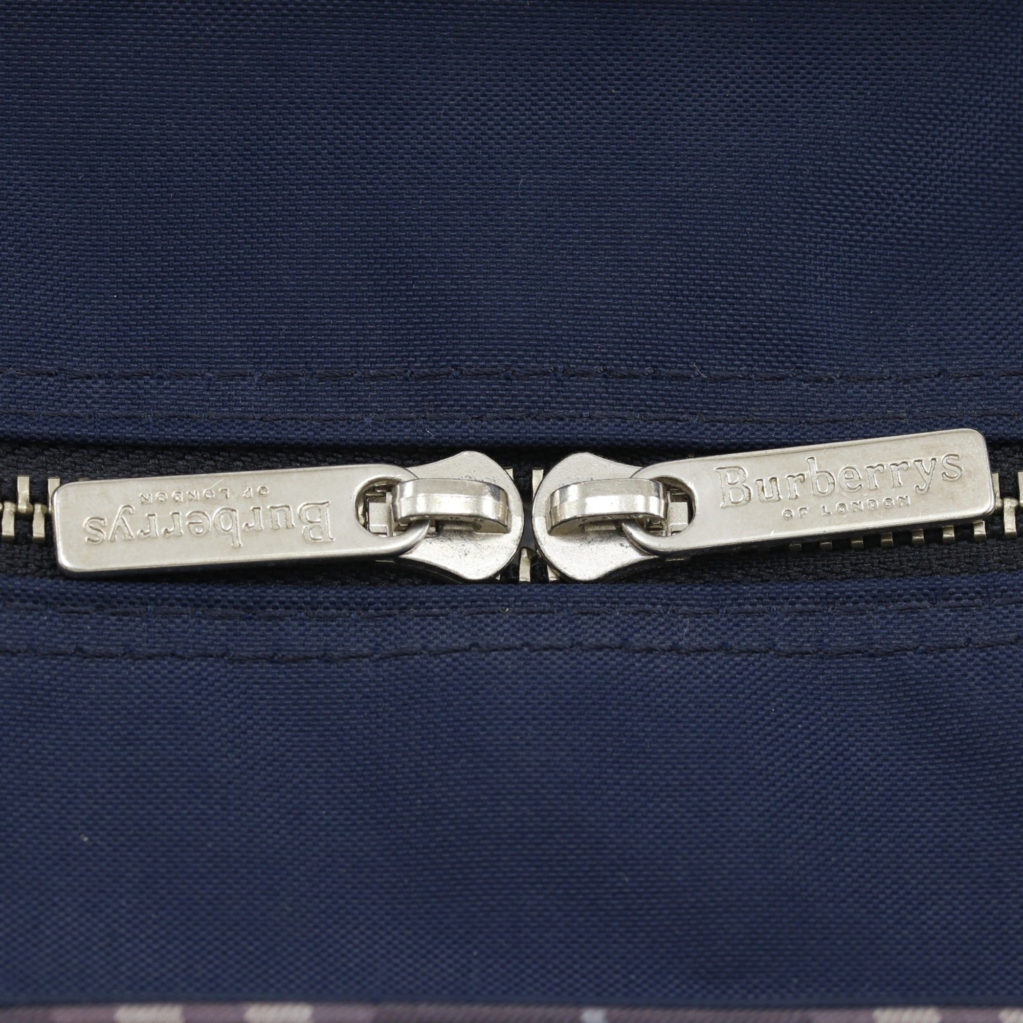 Burberry Blue Label Blue Navy Nylon Tote Bag (Pre-Owned)