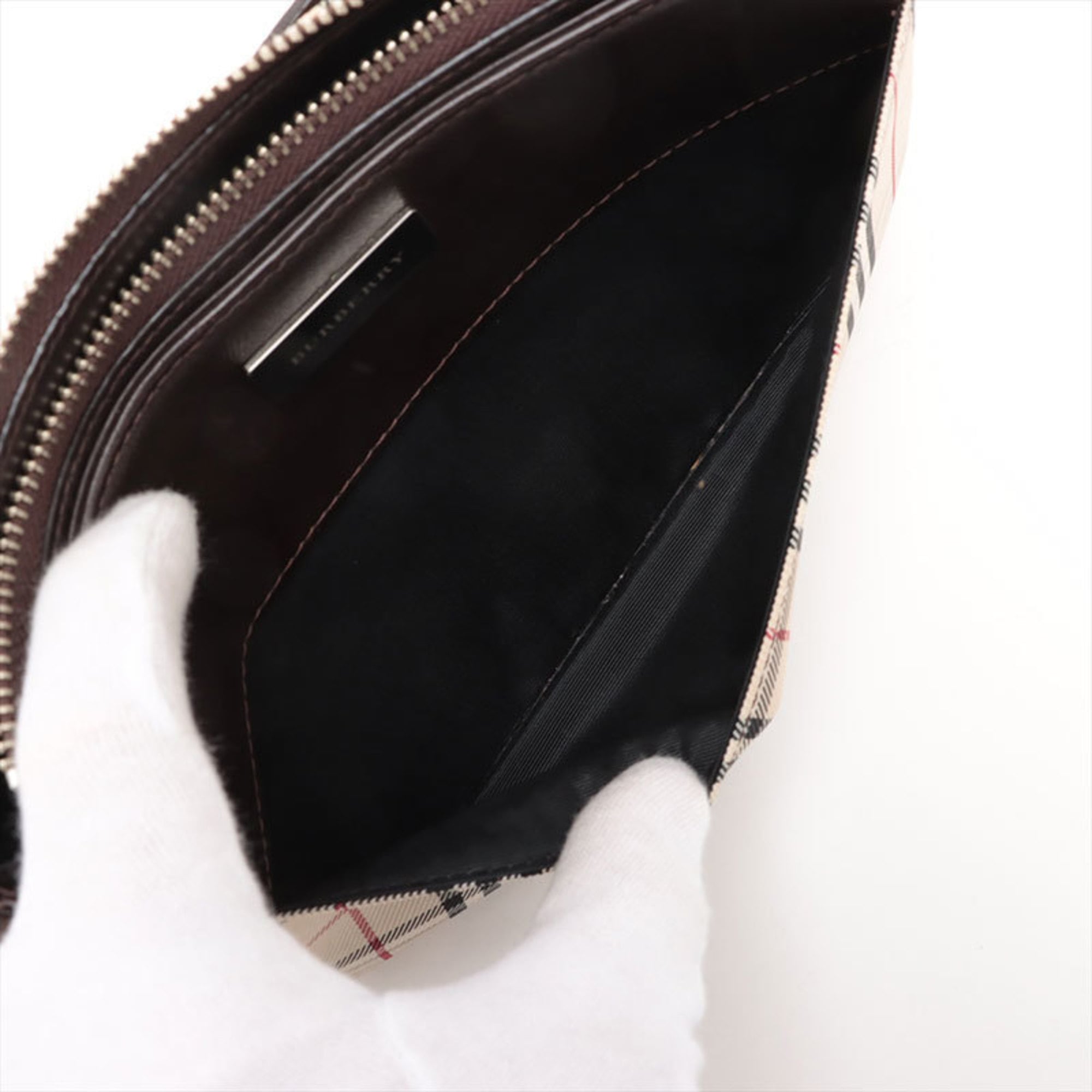 Burberry Brown Canvas Shoulder Bag (Pre-Owned)