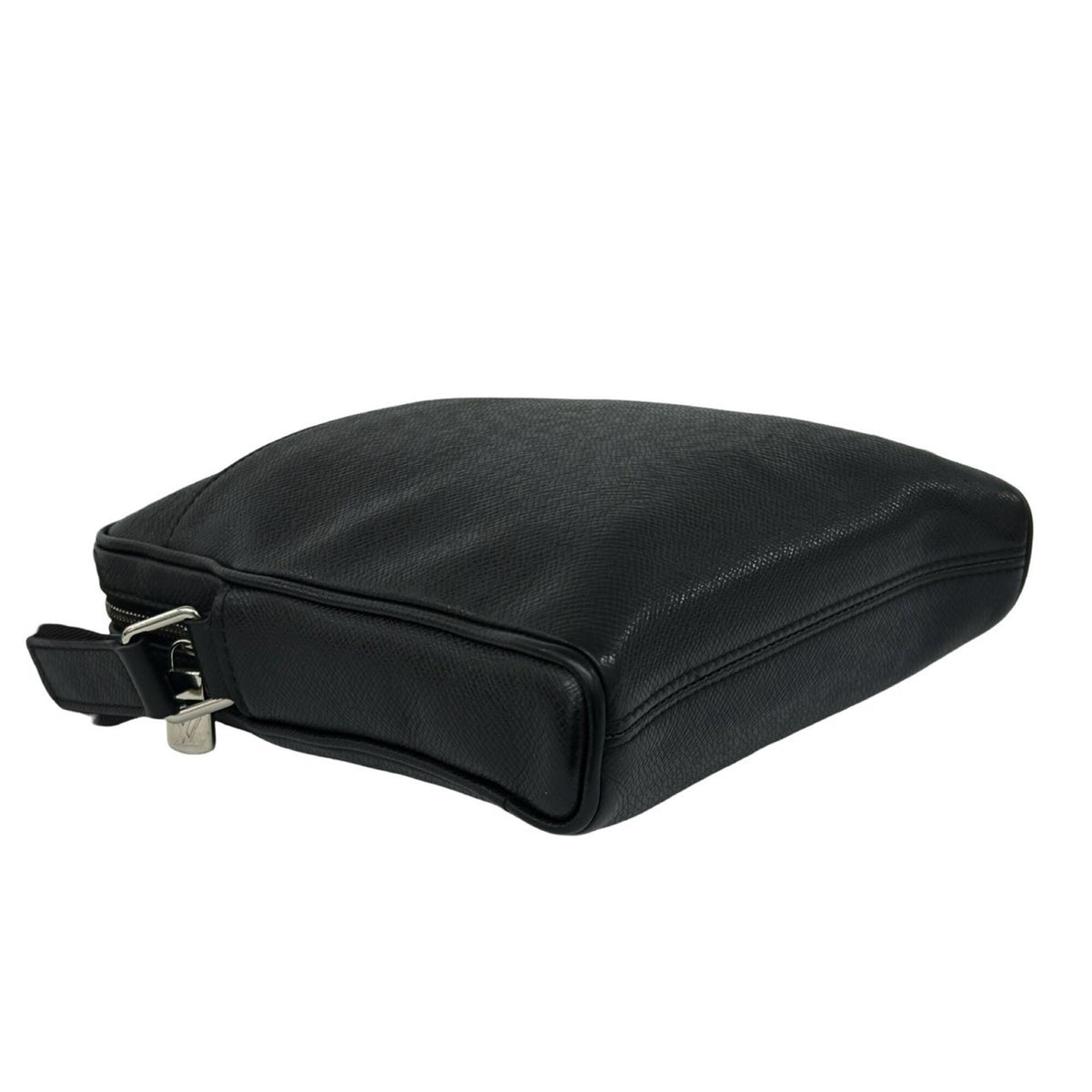 Louis Vuitton Black Leather Pochette Shoulder Bag (Pre-Owned)
