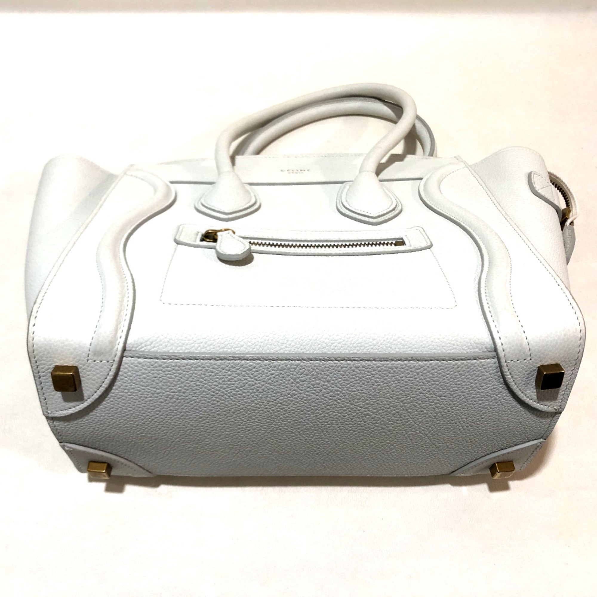Celine White Leather Handbag (Pre-Owned)