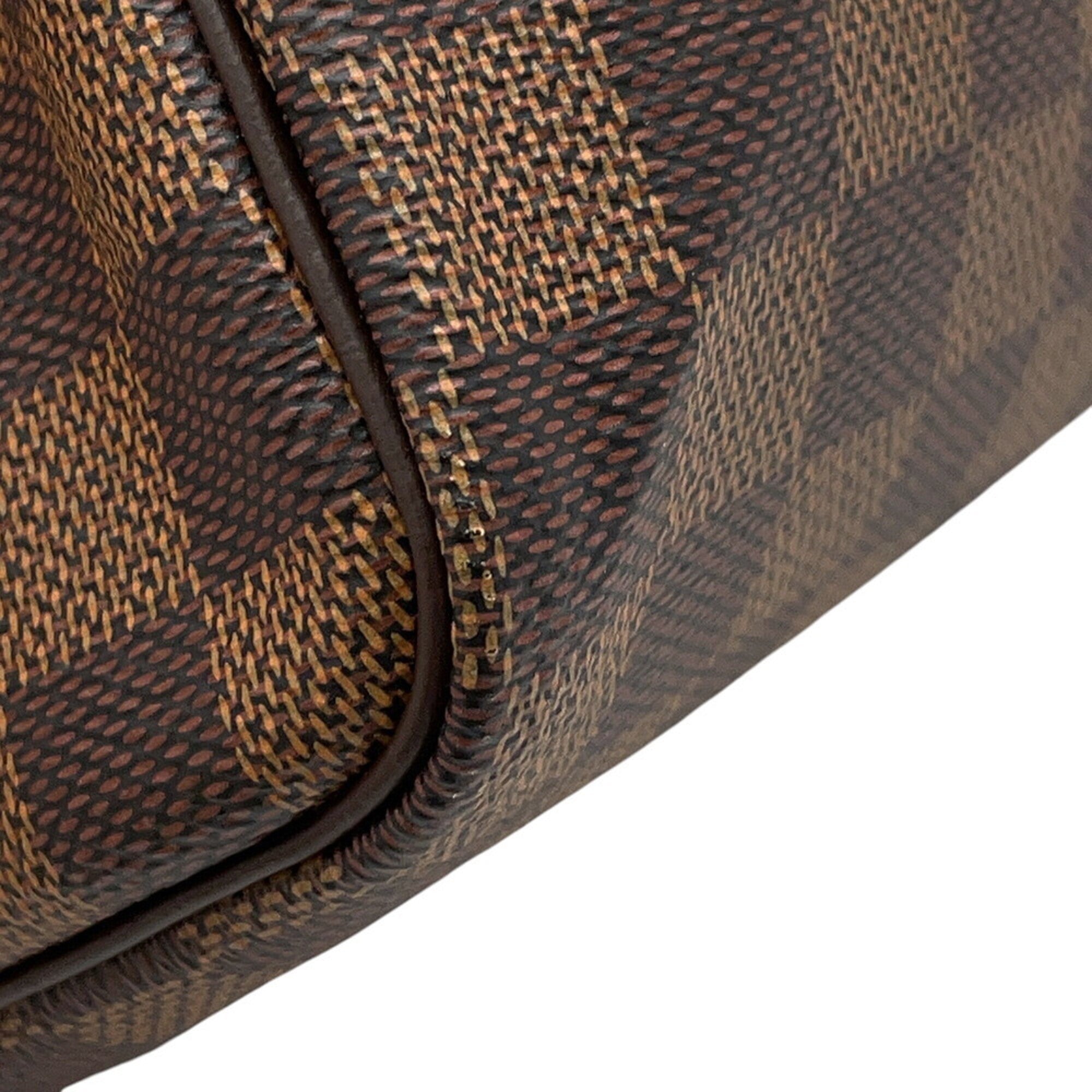 Louis Vuitton Damier Damier Canvas Ebene Red Color Damier Canvas Handbag (Pre-Owned)