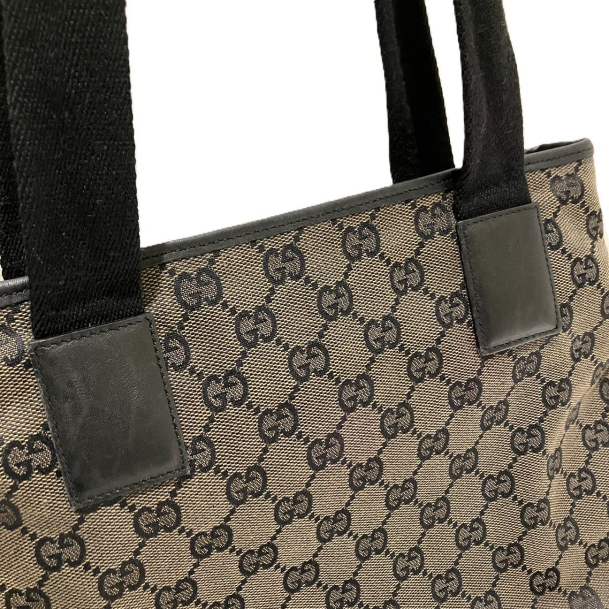 Gucci Brown Canvas Tote Bag (Pre-Owned)