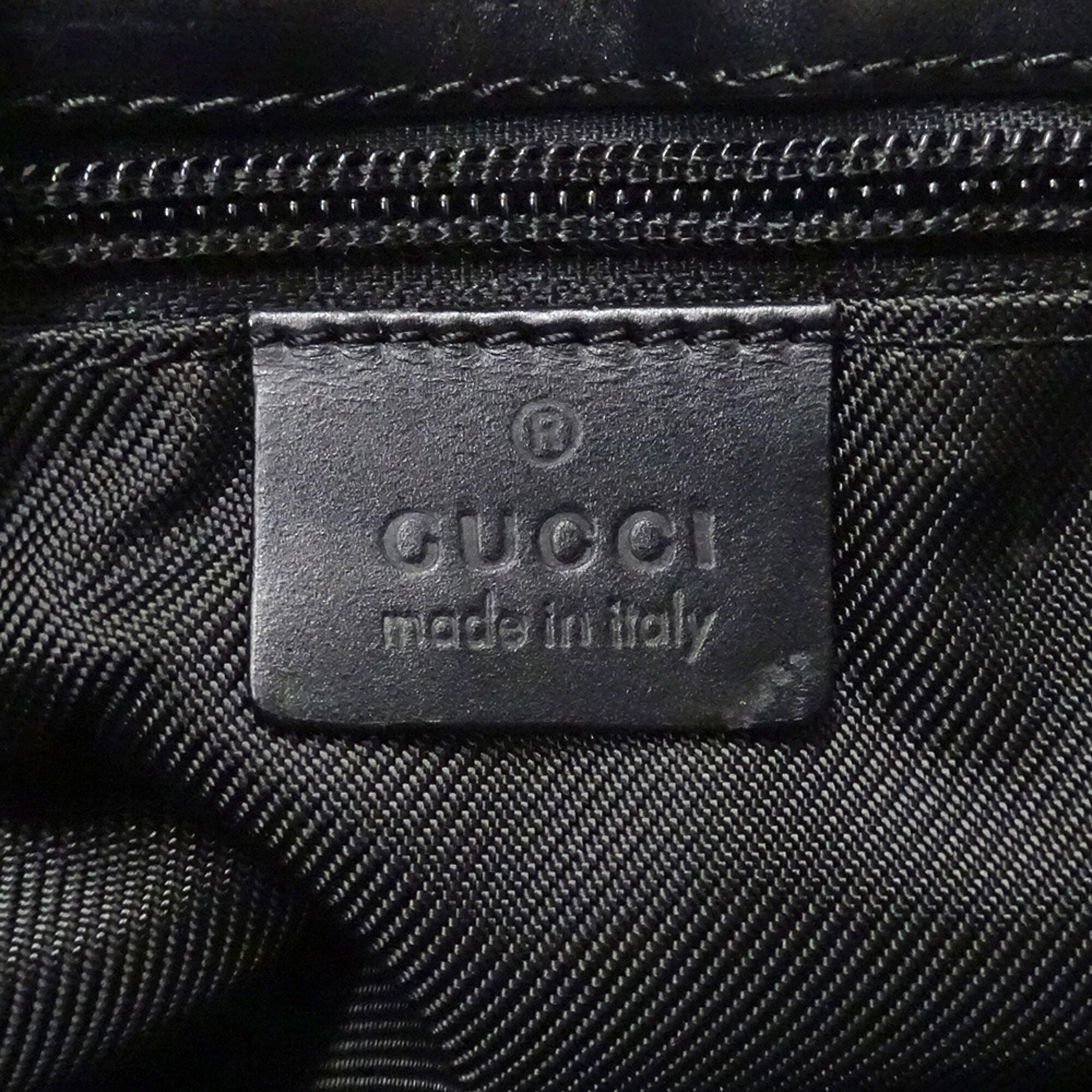 Gucci Navy Denim Shoulder Bag (Pre-Owned)