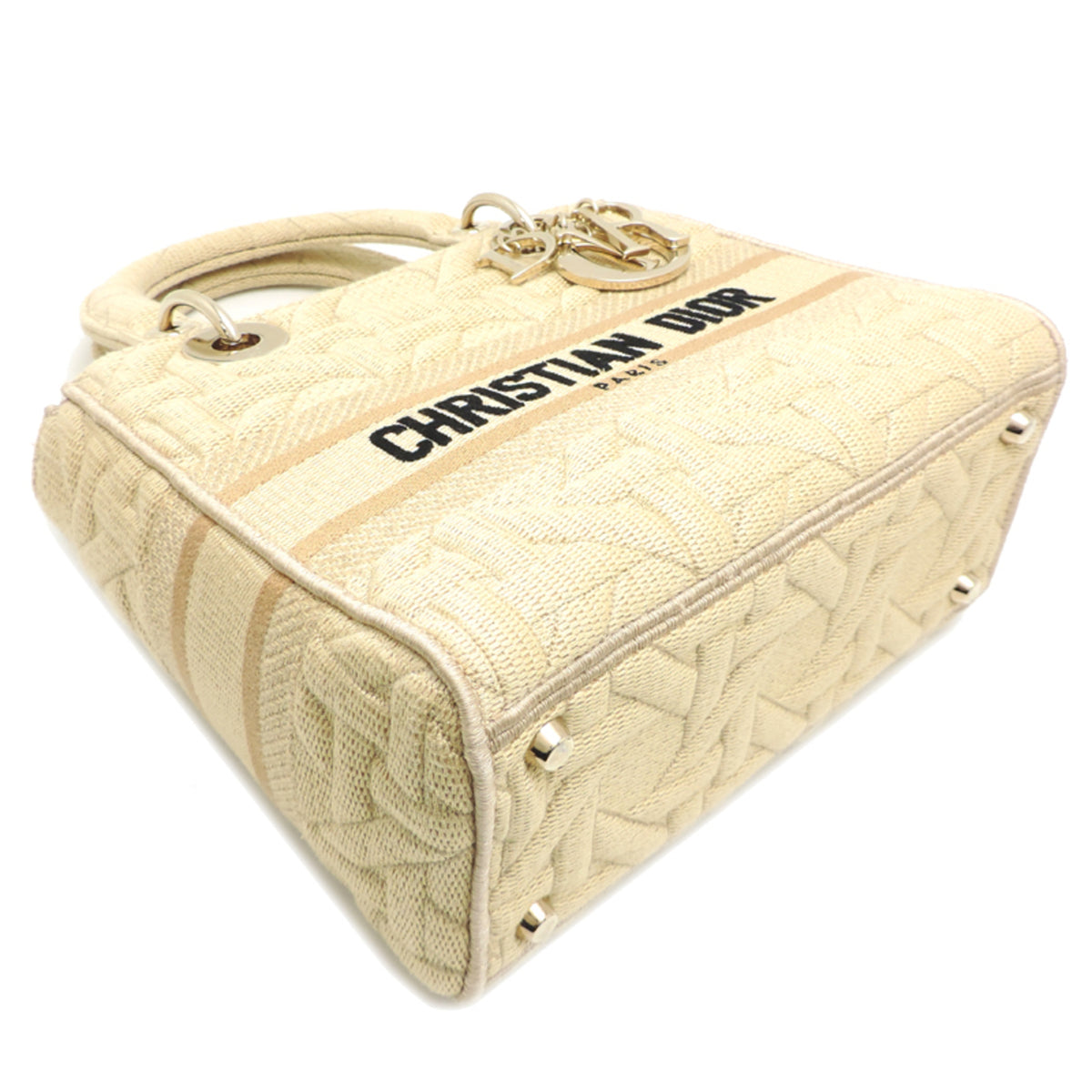 Christian Dior Beige Canvas Handbag (Pre-Owned)