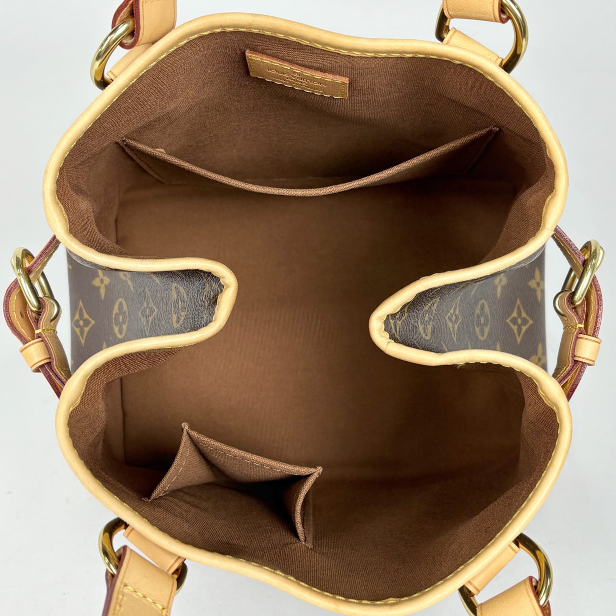 Louis Vuitton Brown Monogram Handbag Tote Bag (Pre-Owned)