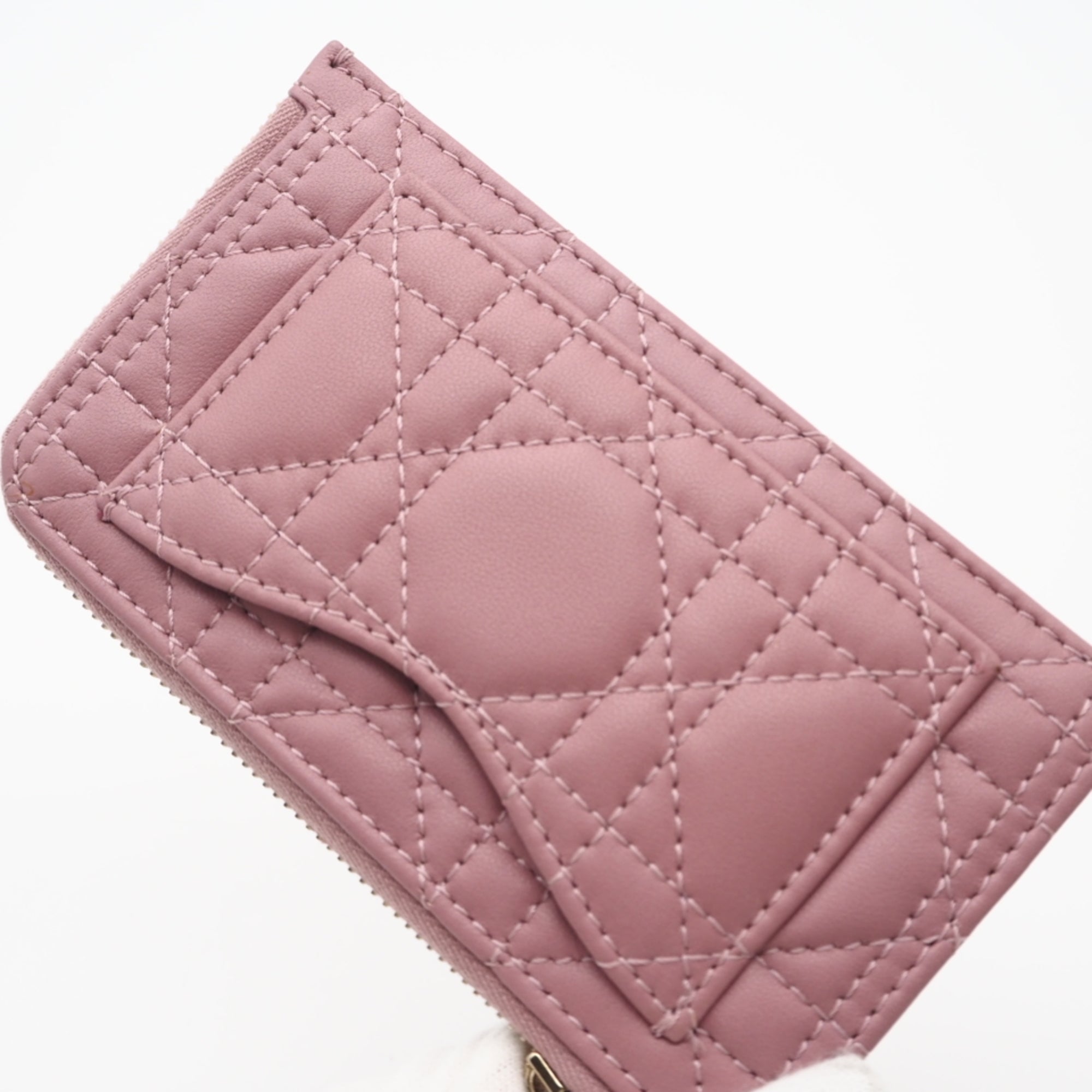 Christian Dior Pink Leather Coin Purse/Coin Case (Pre-Owned)