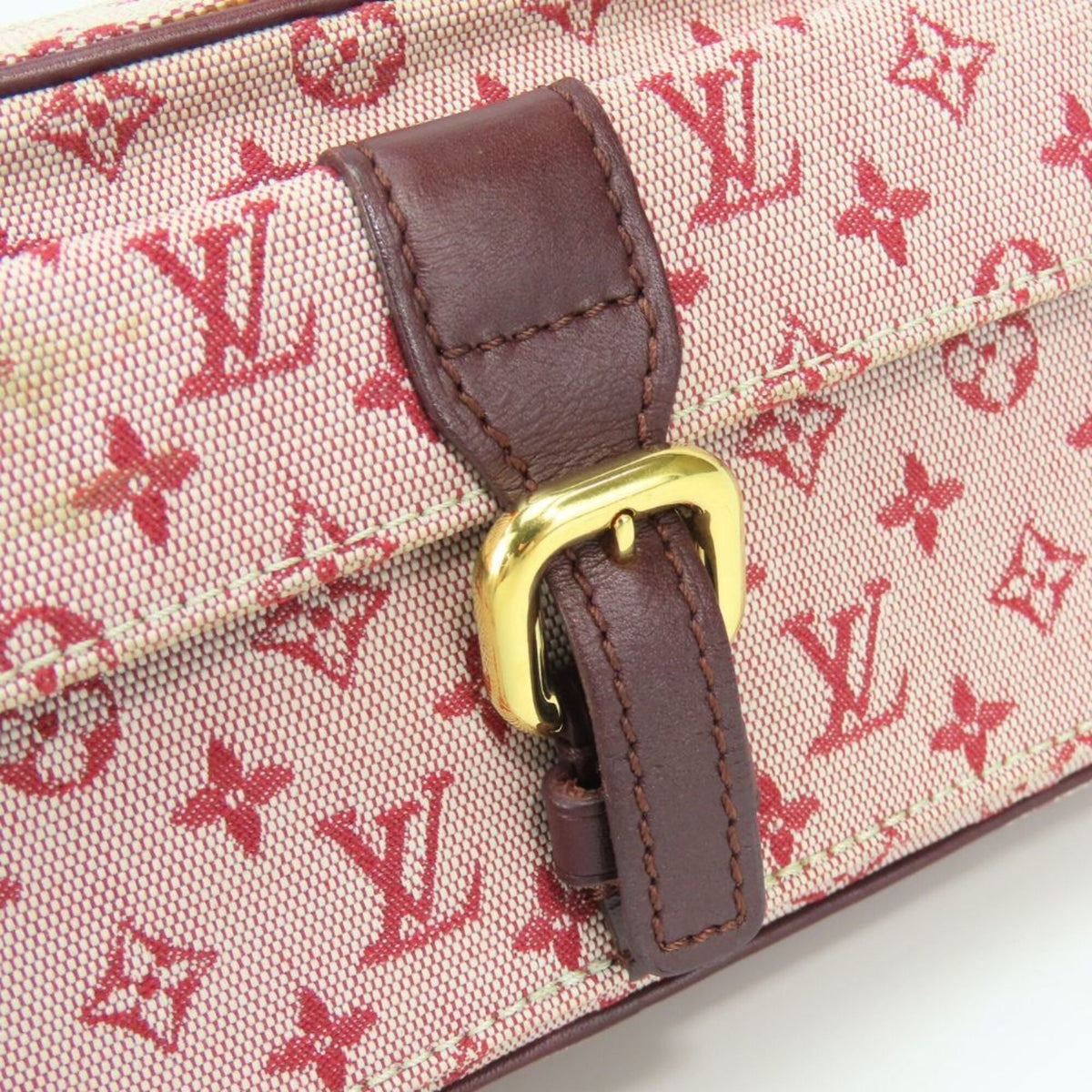 Louis Vuitton Bordeaux Cherry Red Color Monogram Mini Pochette Shoulder Bag (Pre-Owned)