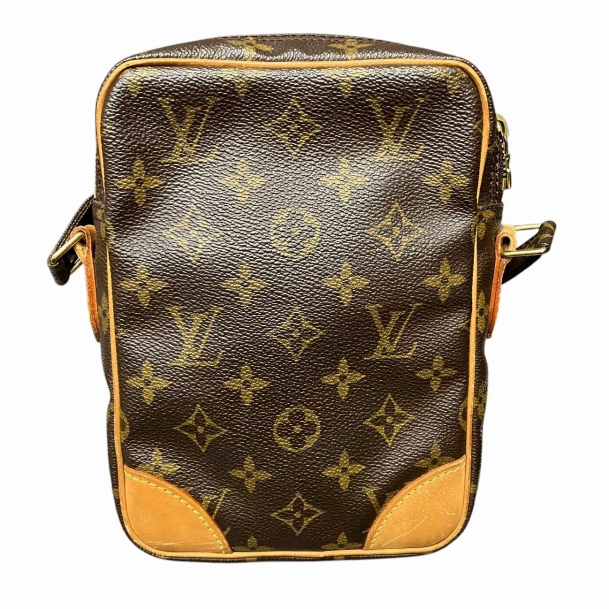 Louis Vuitton Brown Coated Canvas Shoulder Bag (Pre-Owned)