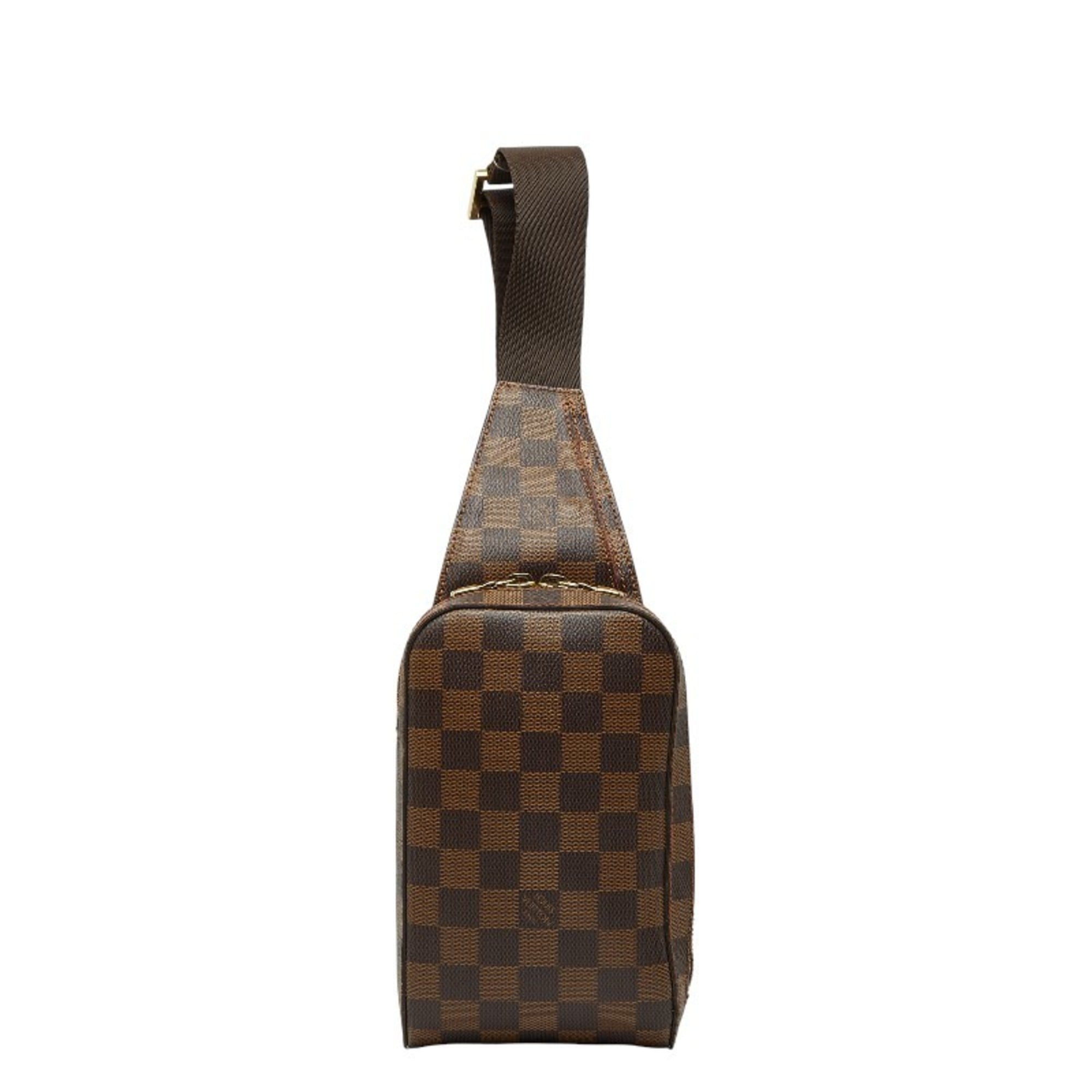 Louis Vuitton Brown Pvc Leather Sling Bag (Pre-Owned)