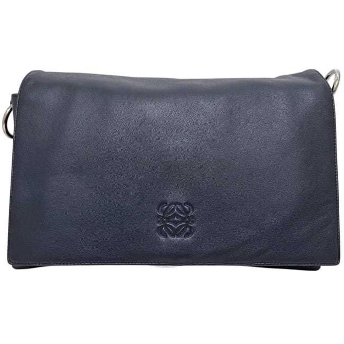 Loewe Navy Nappa Leather Leather Shoulder Bag (Pre-Owned)