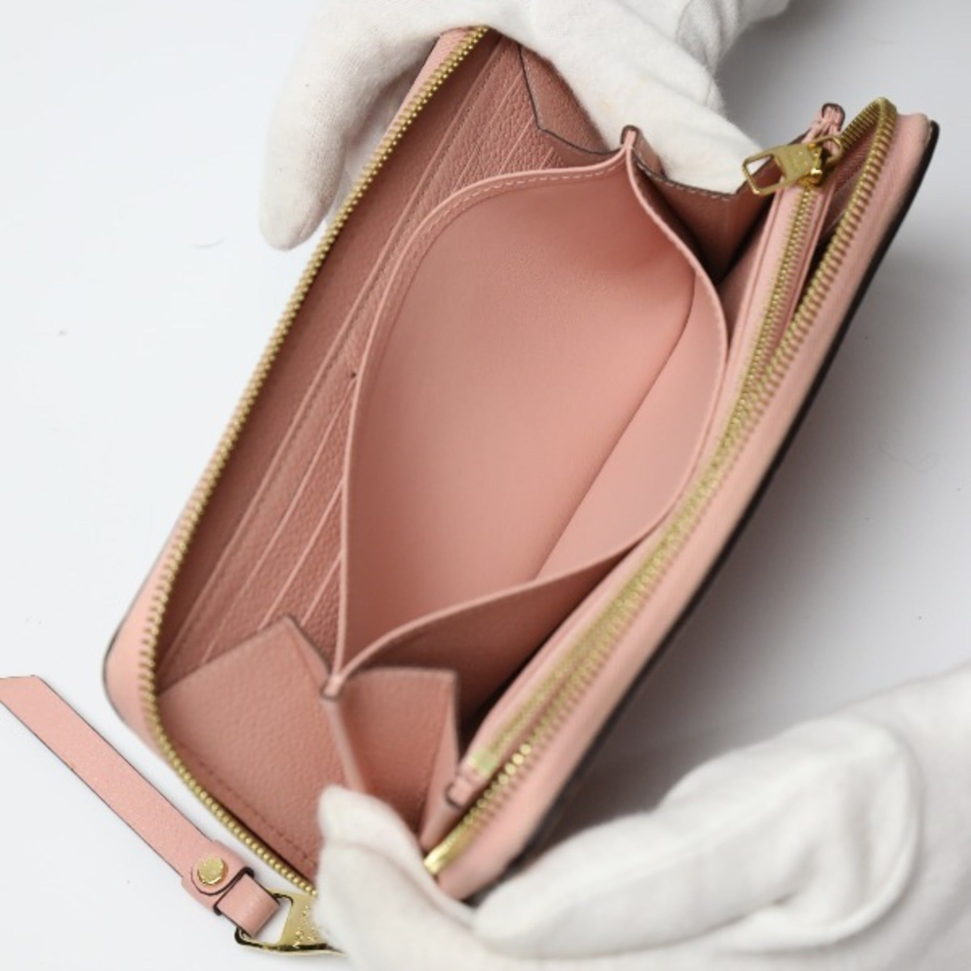 Louis Vuitton Monogram Empreinte Rose Poudre Monogram Empreinte Long Wallet (Bi-Fold) (Pre-Owned)