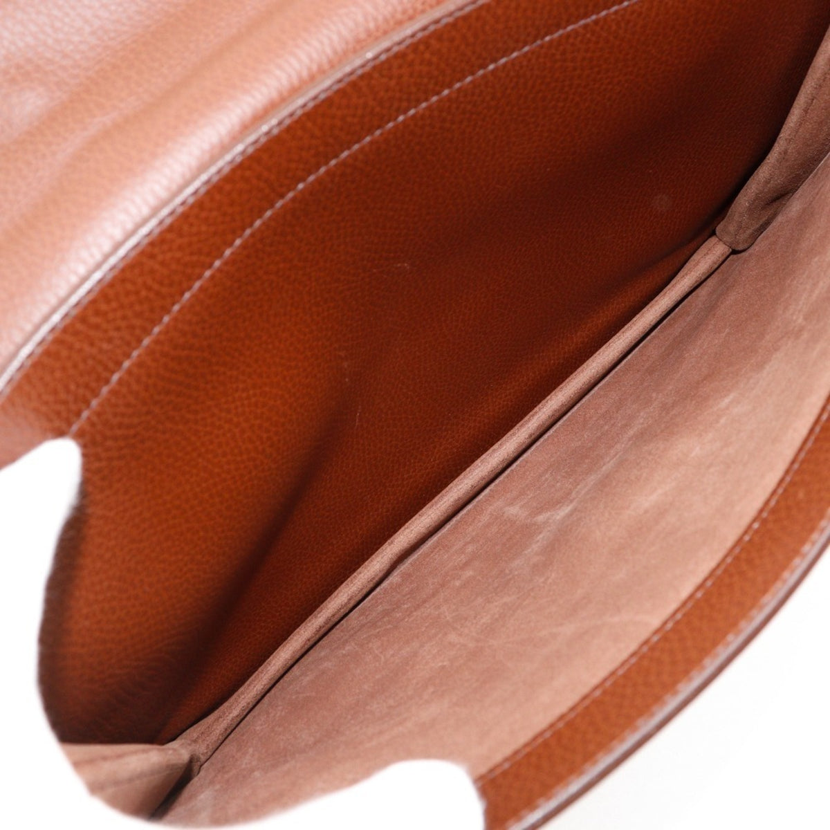 Hermes Sac A Depeche Brown Fjord Leather Briefcase (Pre-Owned)