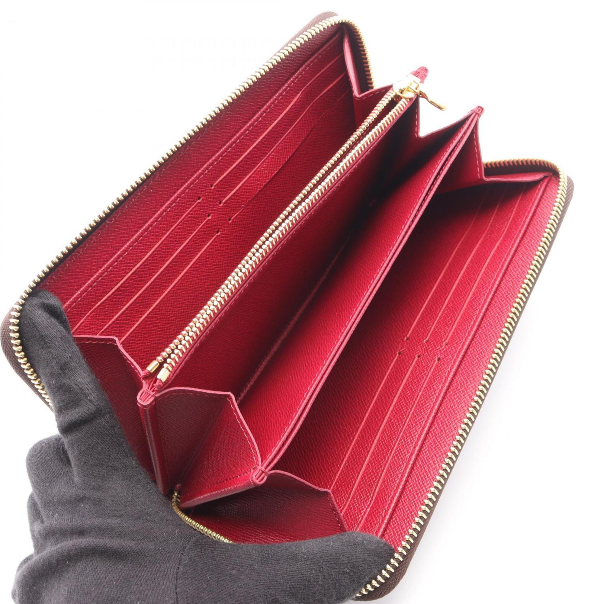 Louis Vuitton Brown Fuchsia Pink Coated Canvas Pvc Long Wallet (Bi-Fold) (Pre-Owned)