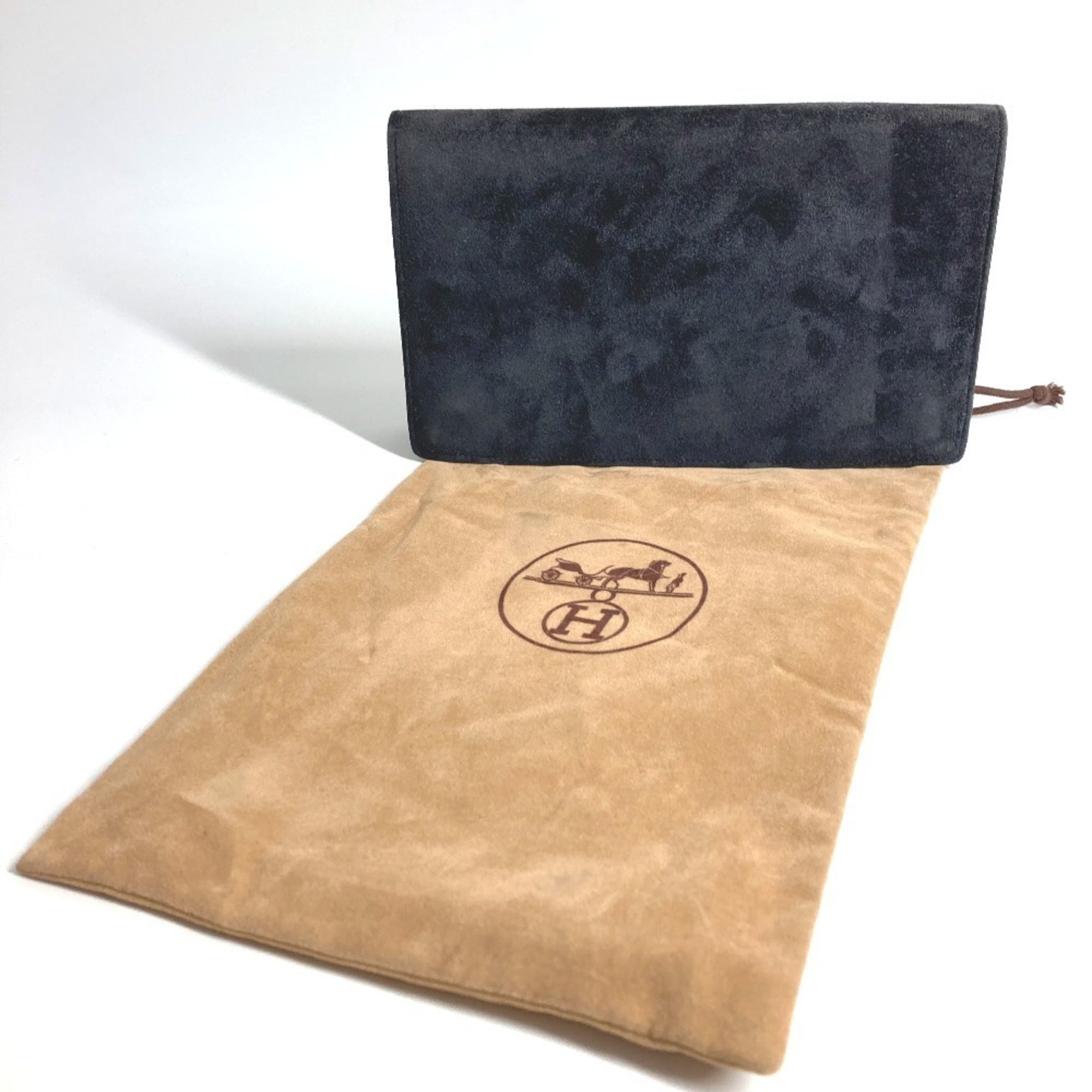 Hermes Navy Clutch Bag Pouch (Pre-Owned)