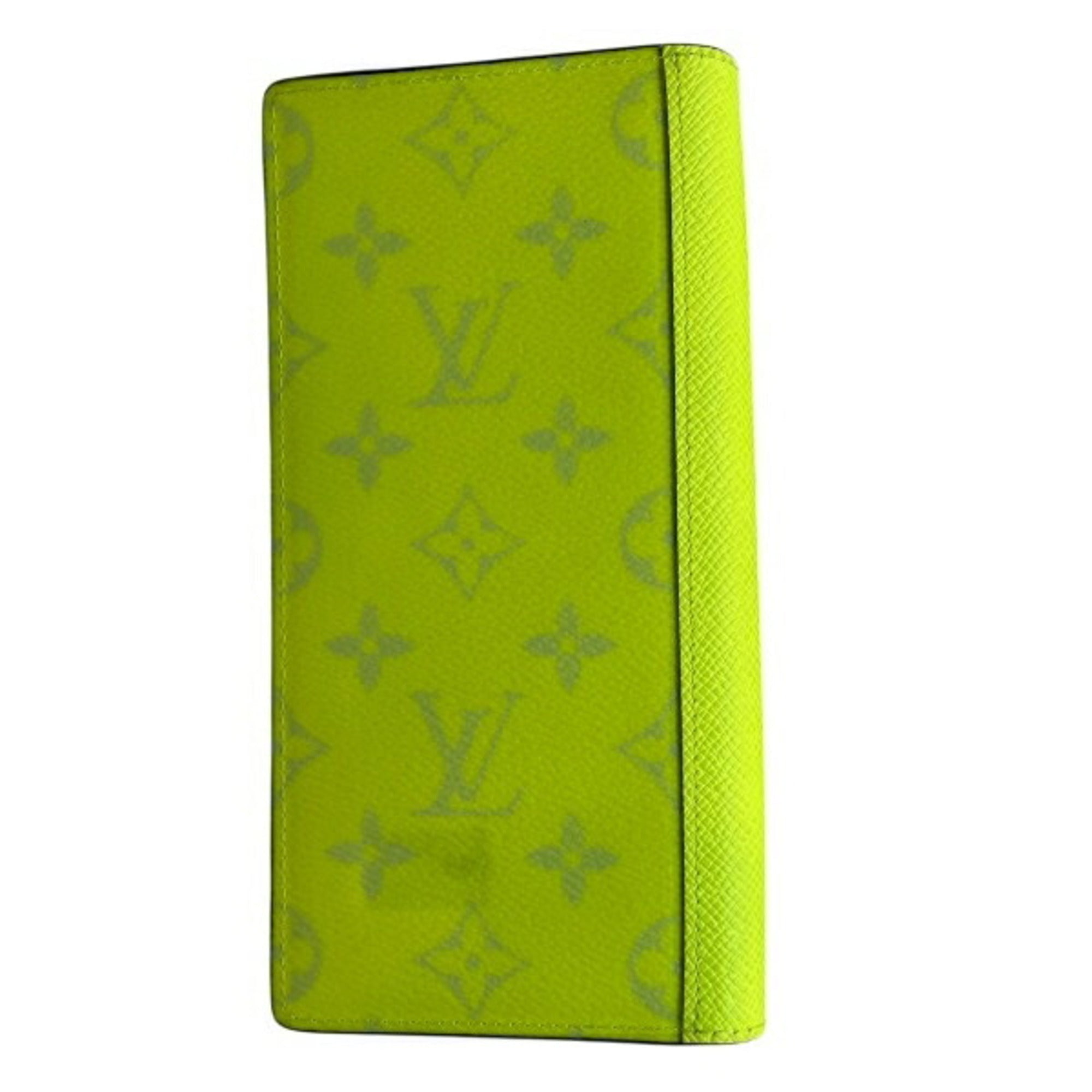 Louis Vuitton Yellow Leather Long Wallet (Bi-Fold) (Pre-Owned)