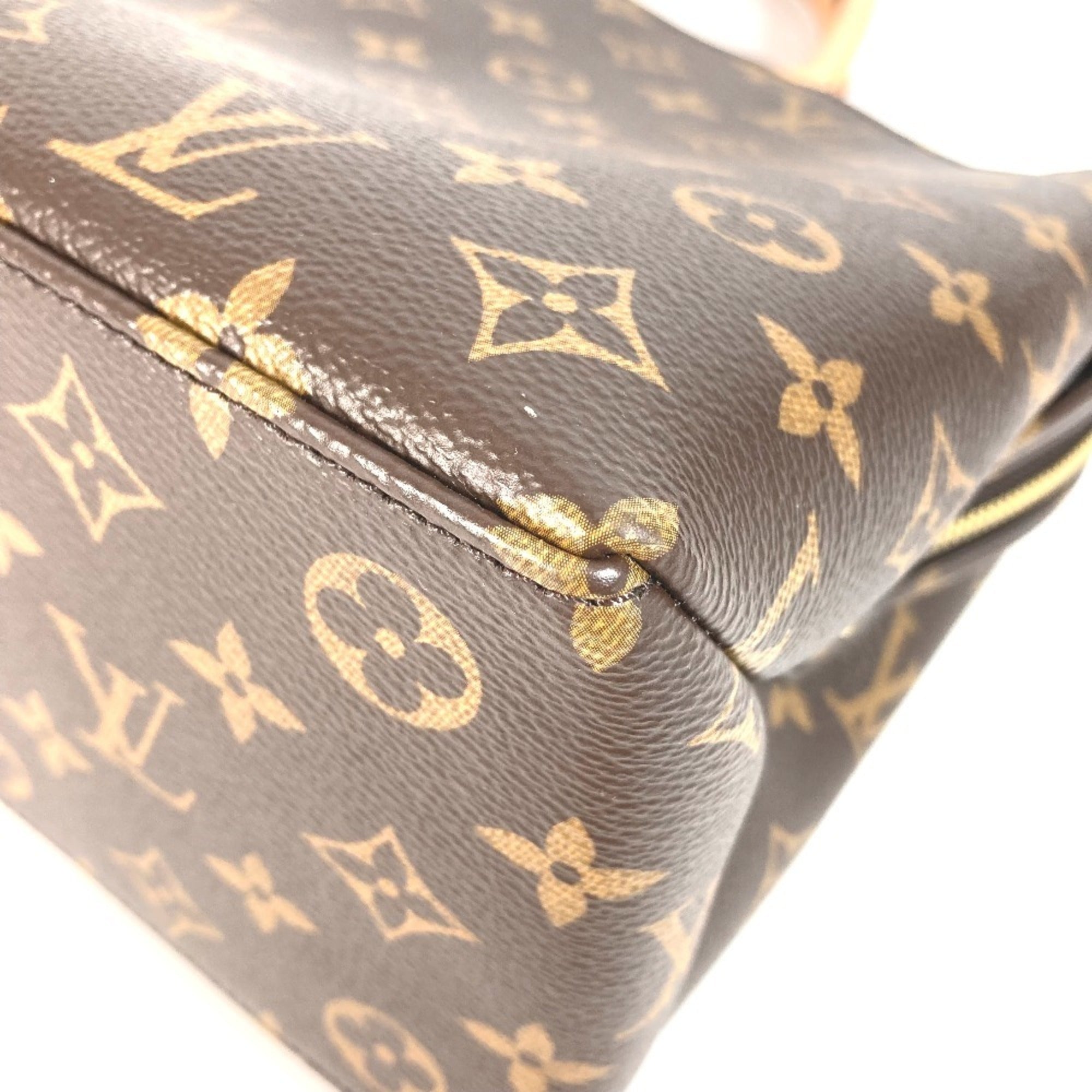 Louis Vuitton Brown Monogram Canvas Handbag Shoulder Bag Tote Bag (Pre-Owned)