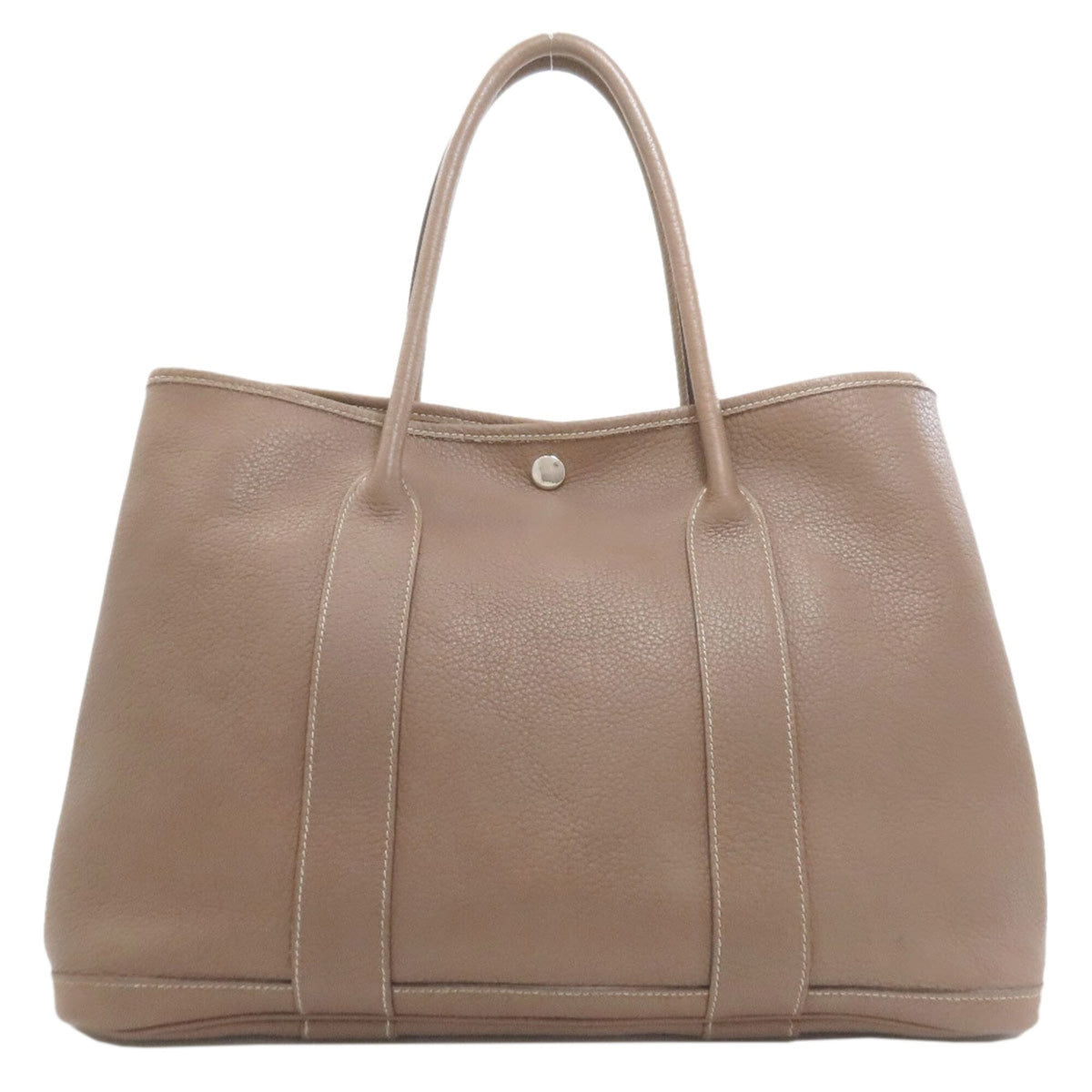 Hermes Garden Etoupe Gray Negonda Leather Tote Bag (Pre-Owned)